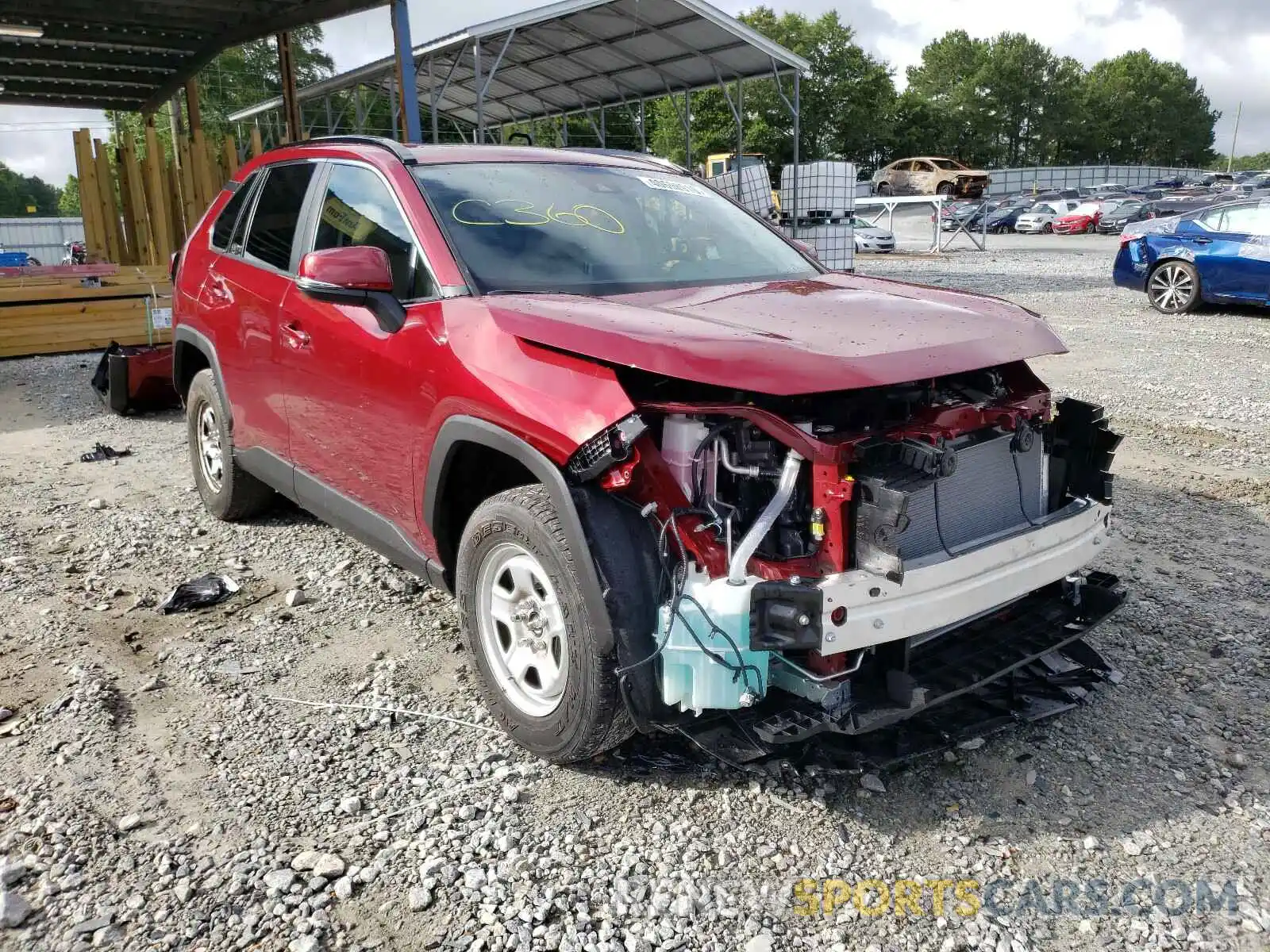 1 Photograph of a damaged car JTMW1RFV5KD500231 TOYOTA RAV4 2019