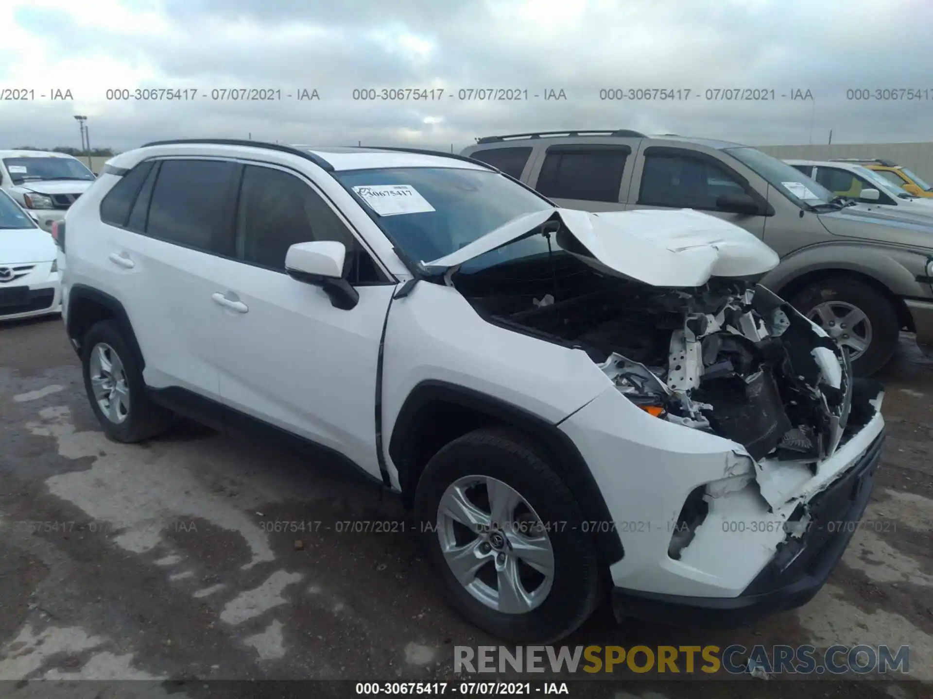 1 Photograph of a damaged car JTMW1RFV5KD501105 TOYOTA RAV4 2019