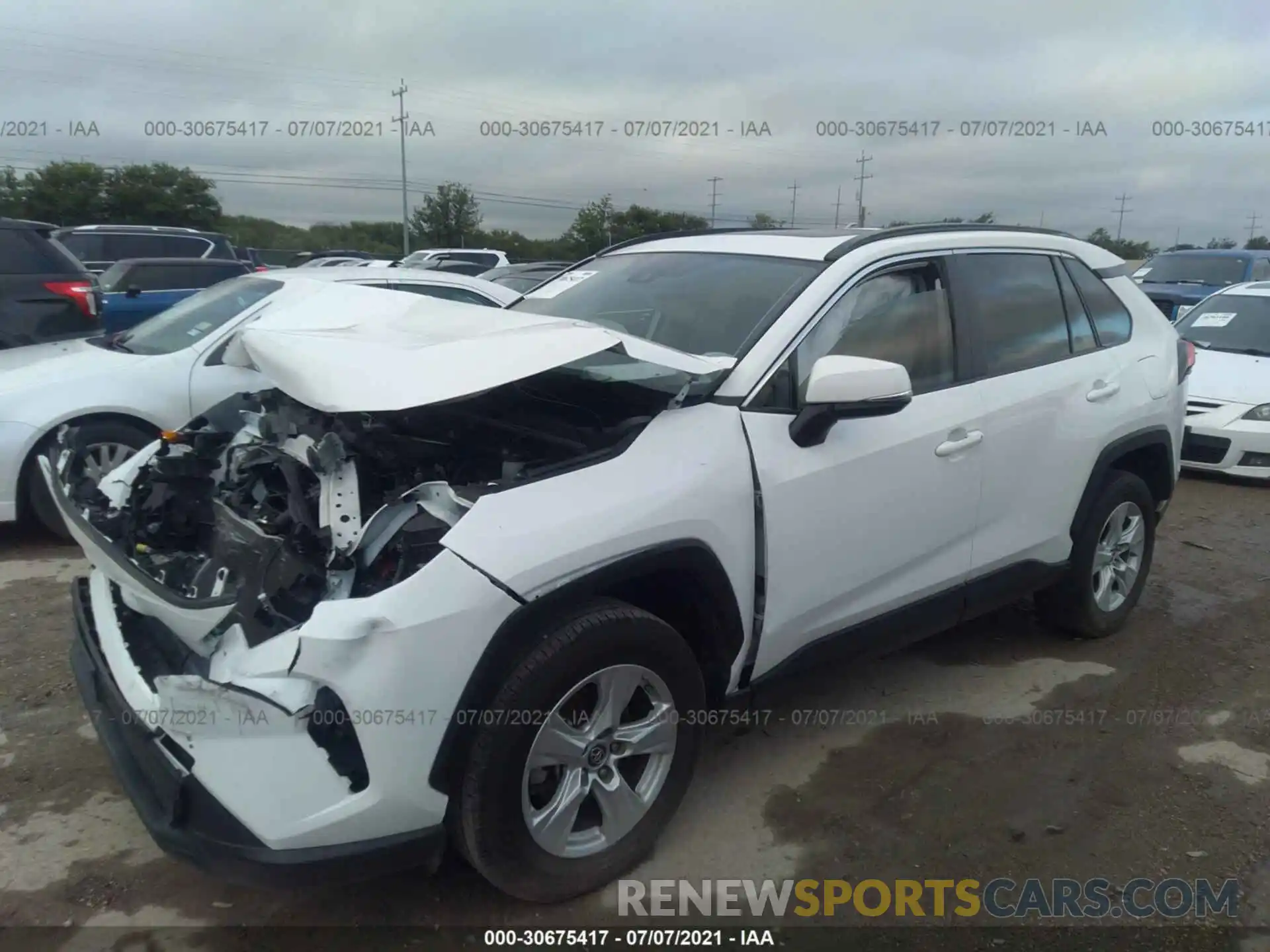 2 Photograph of a damaged car JTMW1RFV5KD501105 TOYOTA RAV4 2019