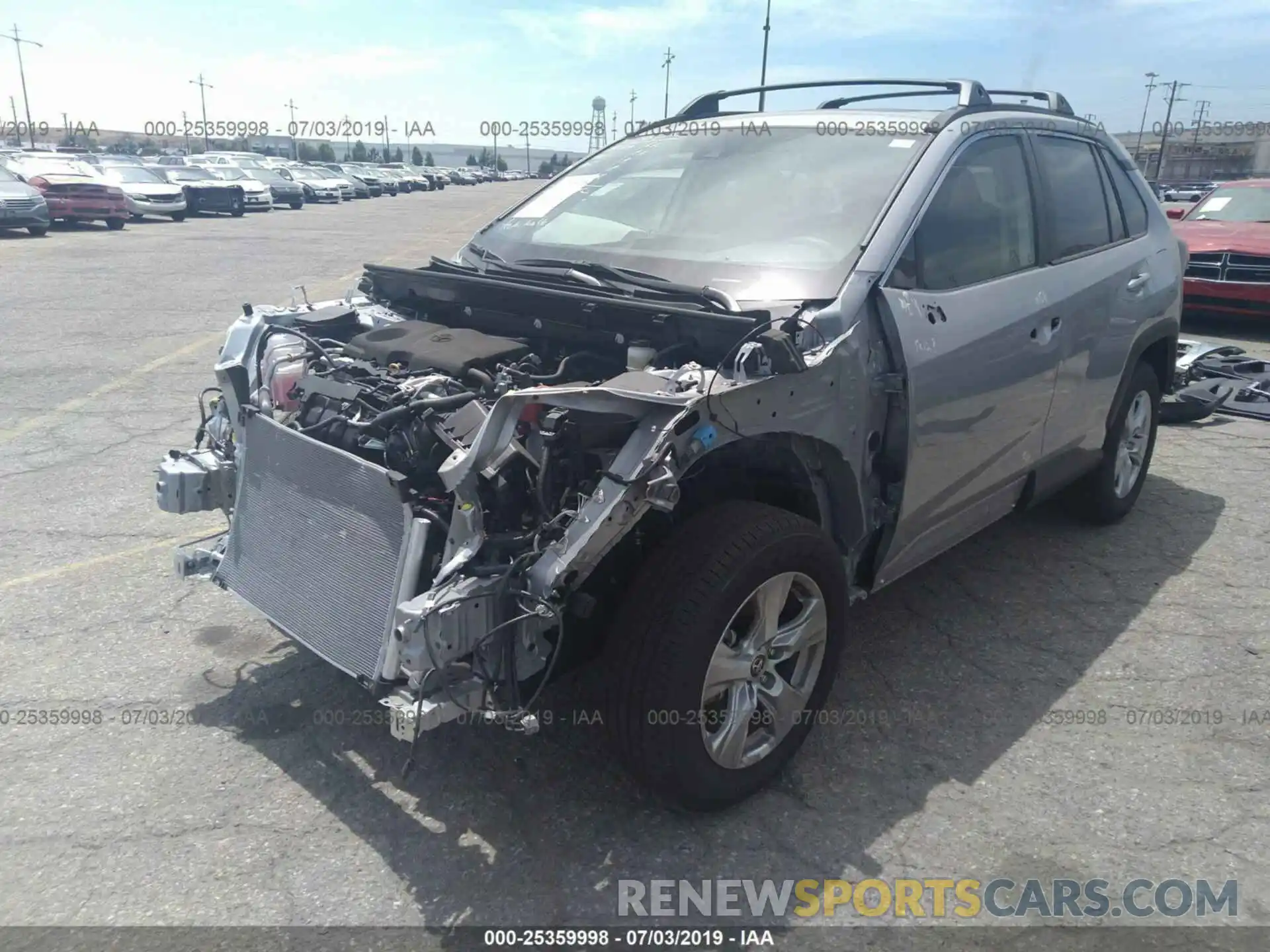 2 Фотография поврежденного автомобиля JTMW1RFV5KD510077 TOYOTA RAV4 2019