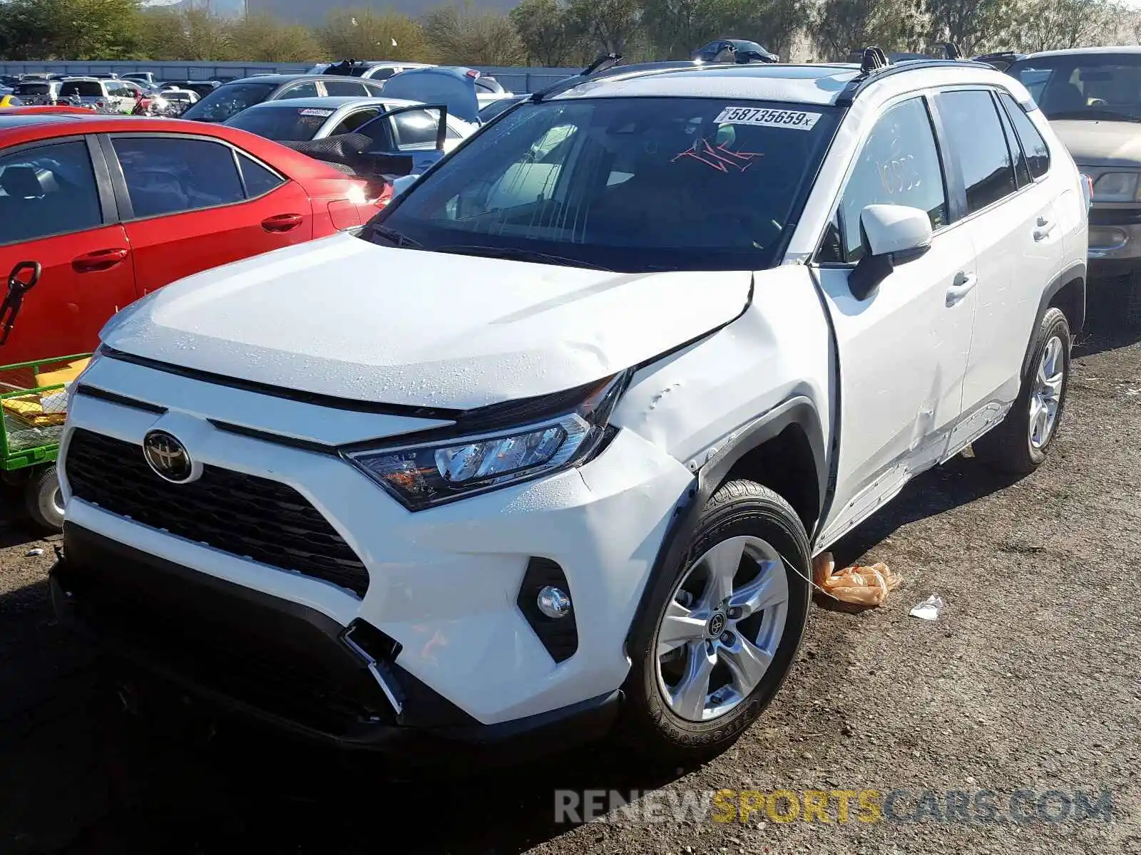 2 Photograph of a damaged car JTMW1RFV5KD510600 TOYOTA RAV4 2019