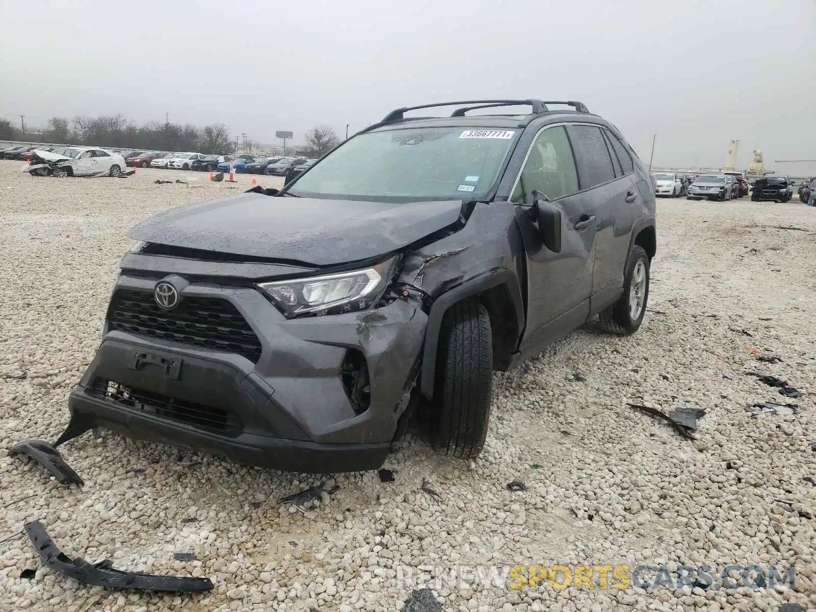 2 Photograph of a damaged car JTMW1RFV5KD513206 TOYOTA RAV4 2019