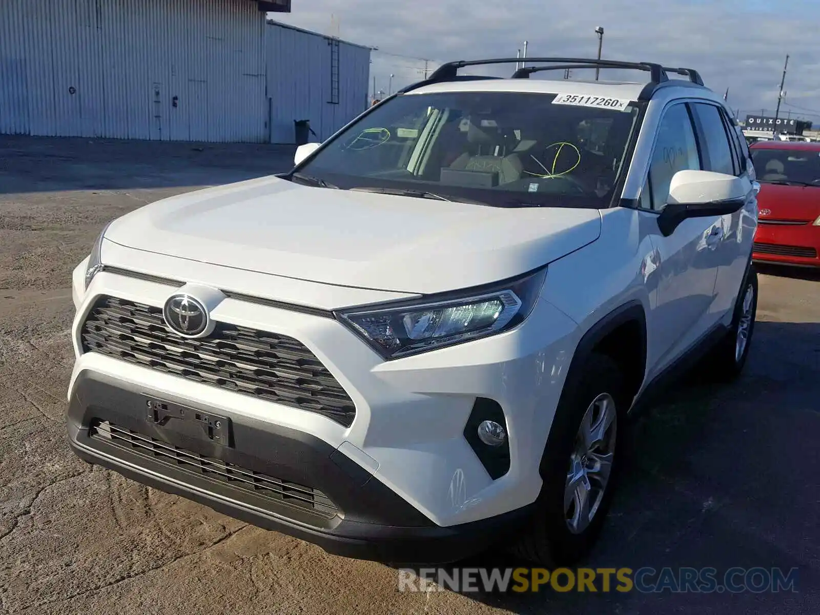 2 Photograph of a damaged car JTMW1RFV5KJ001057 TOYOTA RAV4 2019