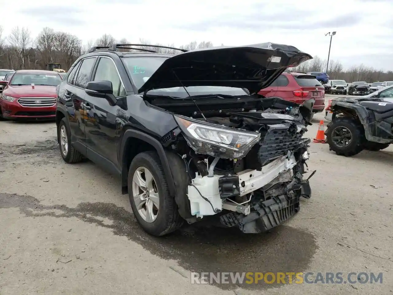 1 Photograph of a damaged car JTMW1RFV5KJ002287 TOYOTA RAV4 2019