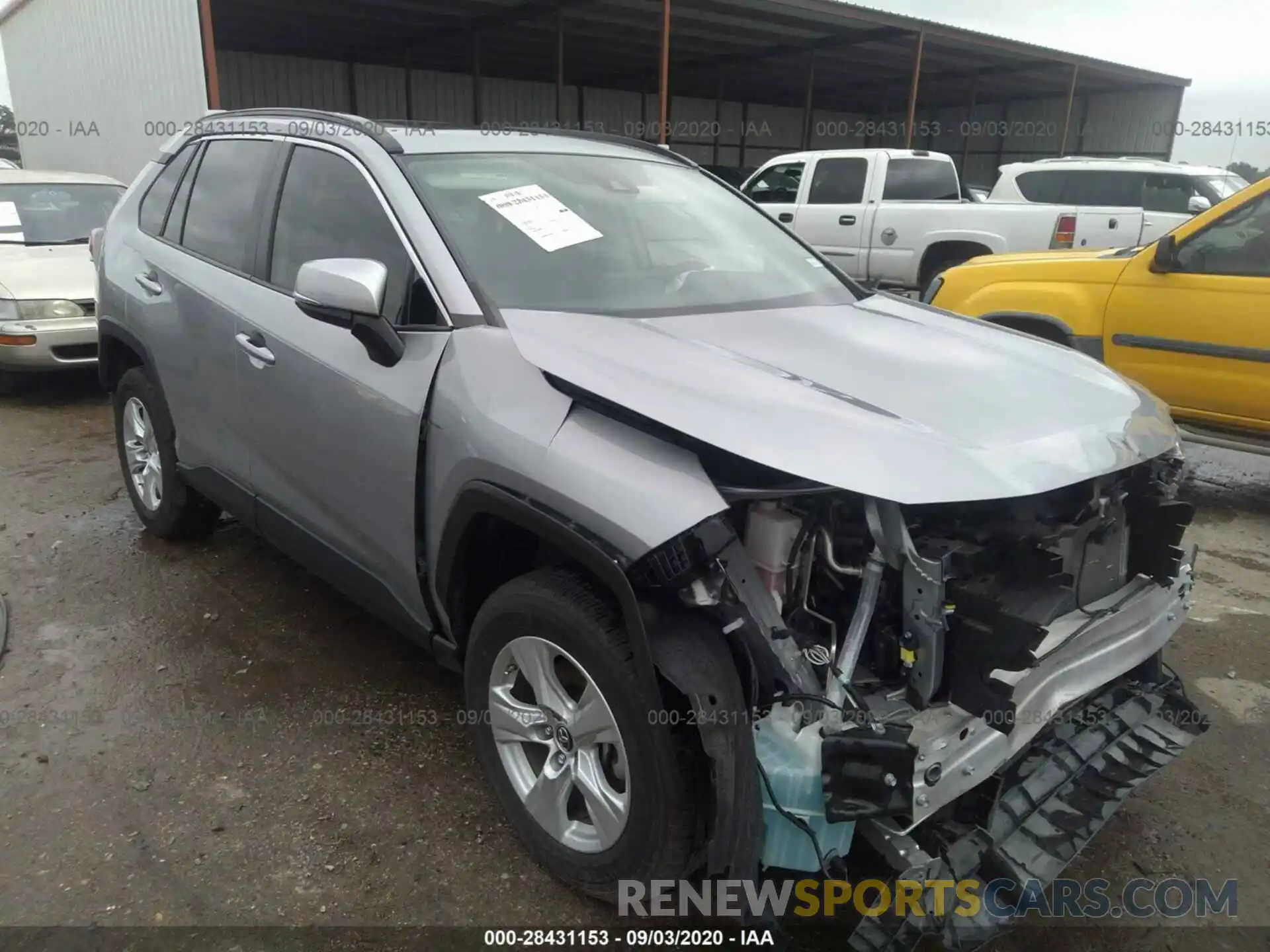 1 Photograph of a damaged car JTMW1RFV6KD034888 TOYOTA RAV4 2019