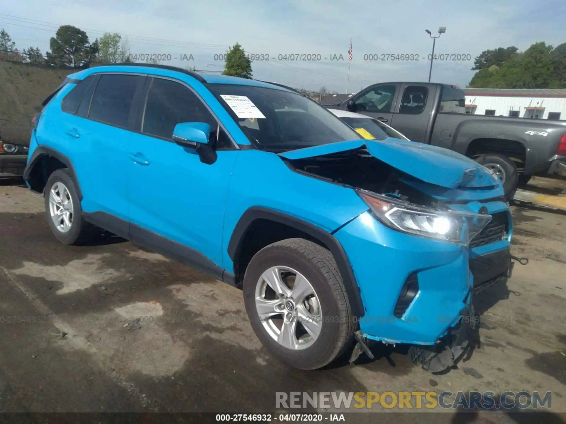 1 Photograph of a damaged car JTMW1RFV6KD502392 TOYOTA RAV4 2019