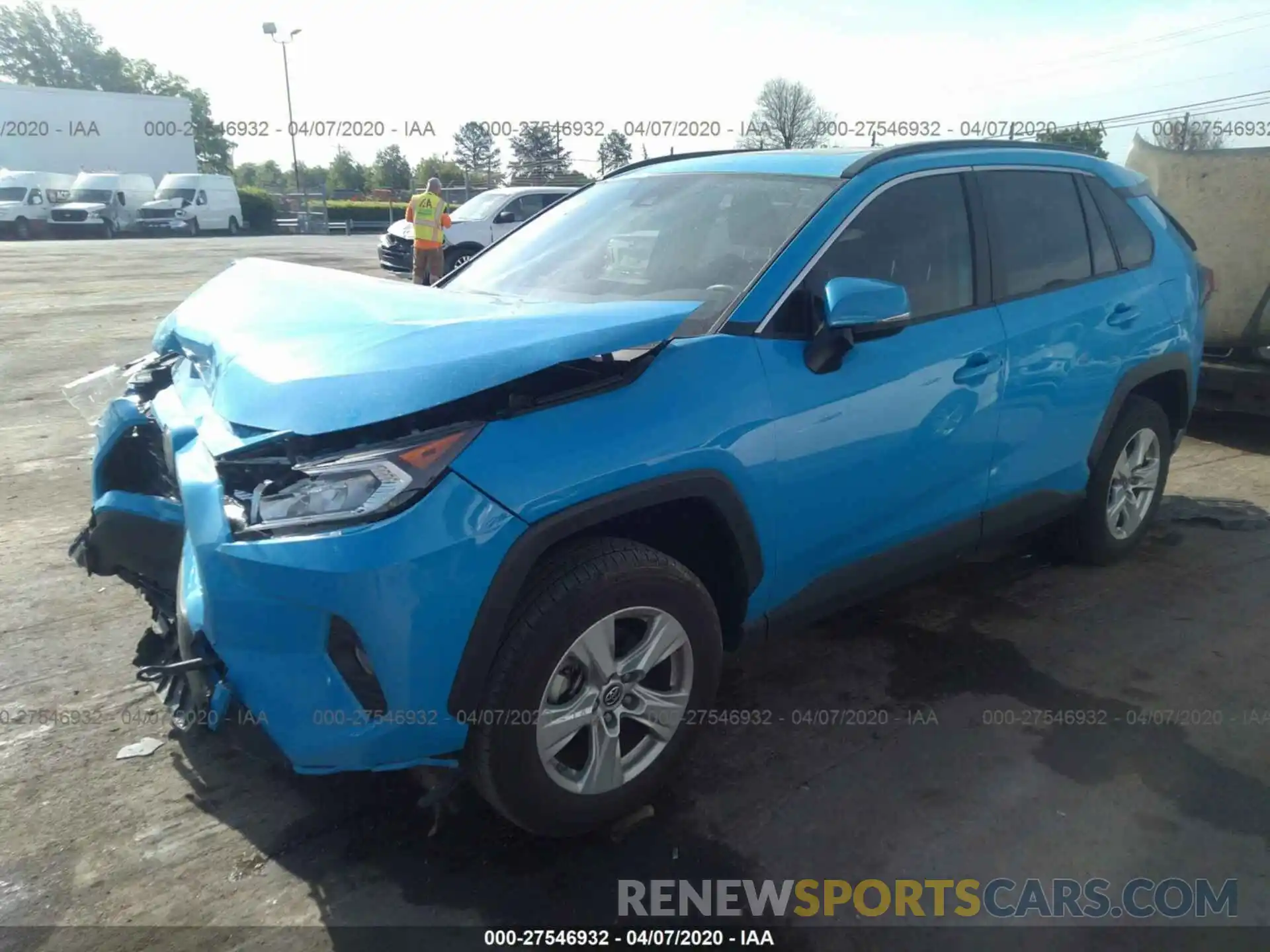 2 Фотография поврежденного автомобиля JTMW1RFV6KD502392 TOYOTA RAV4 2019