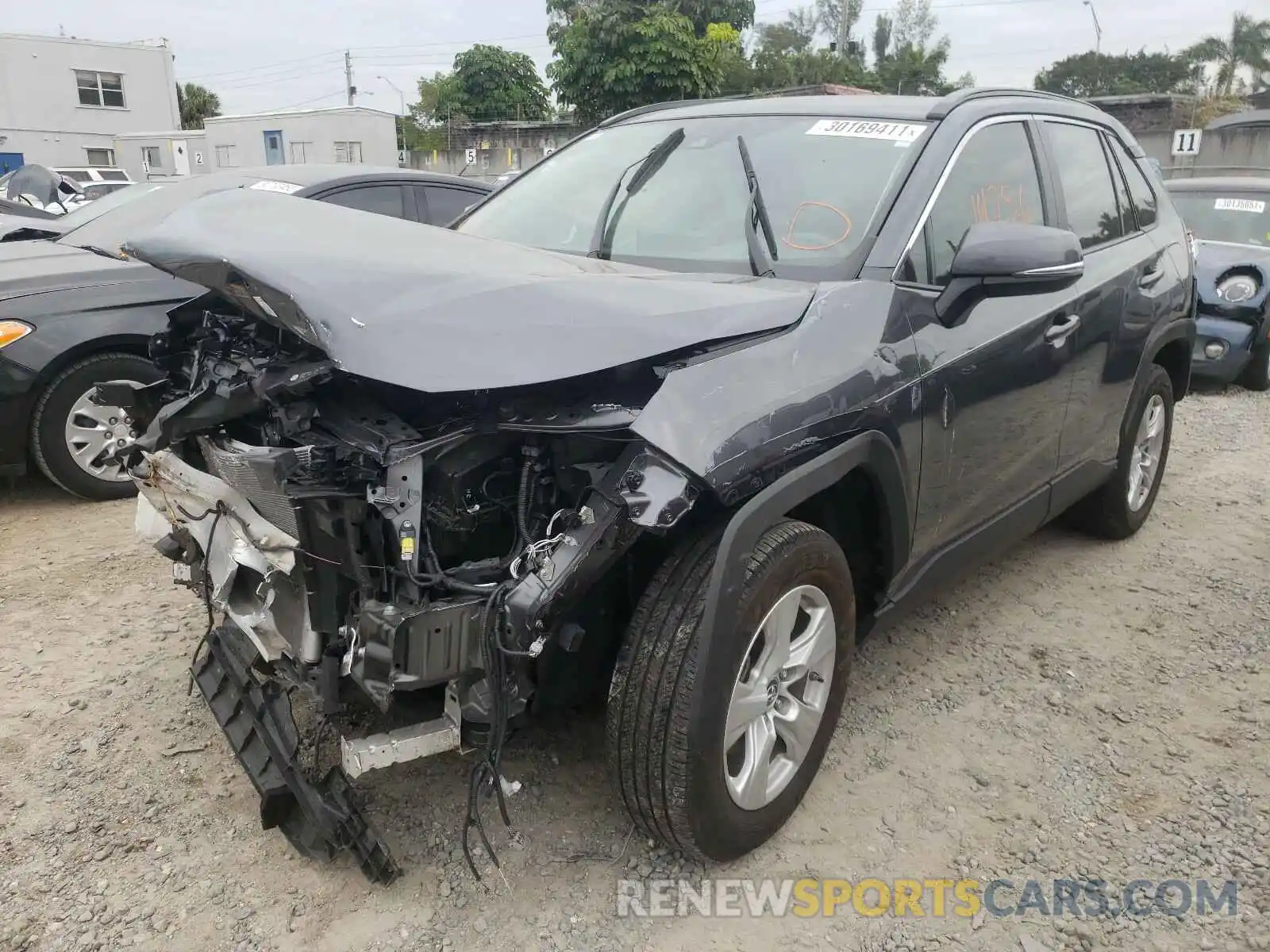 2 Photograph of a damaged car JTMW1RFV6KD504112 TOYOTA RAV4 2019