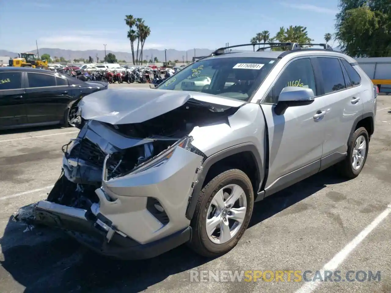 2 Photograph of a damaged car JTMW1RFV6KJ011516 TOYOTA RAV4 2019