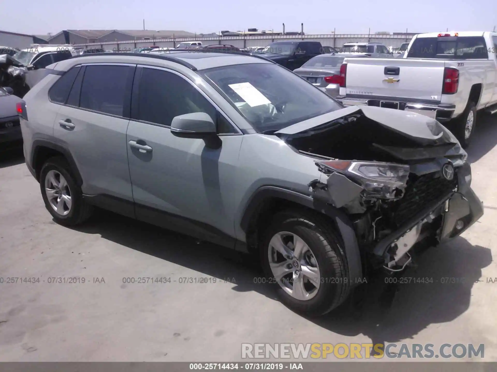 1 Photograph of a damaged car JTMW1RFV6KJ011970 TOYOTA RAV4 2019