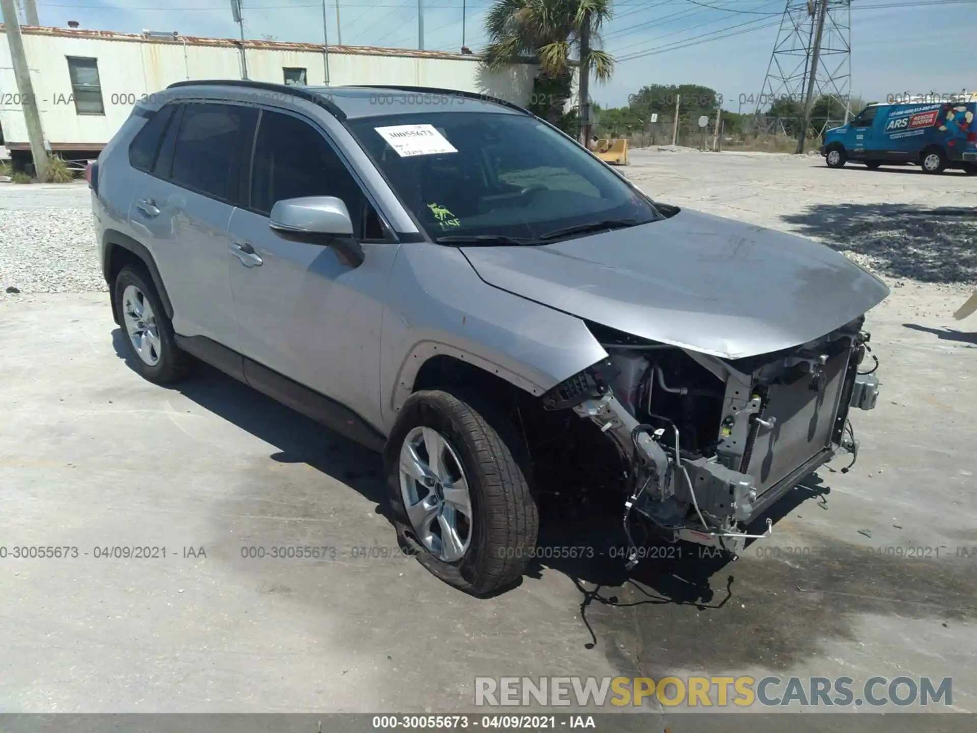 1 Photograph of a damaged car JTMW1RFV6KJ014092 TOYOTA RAV4 2019