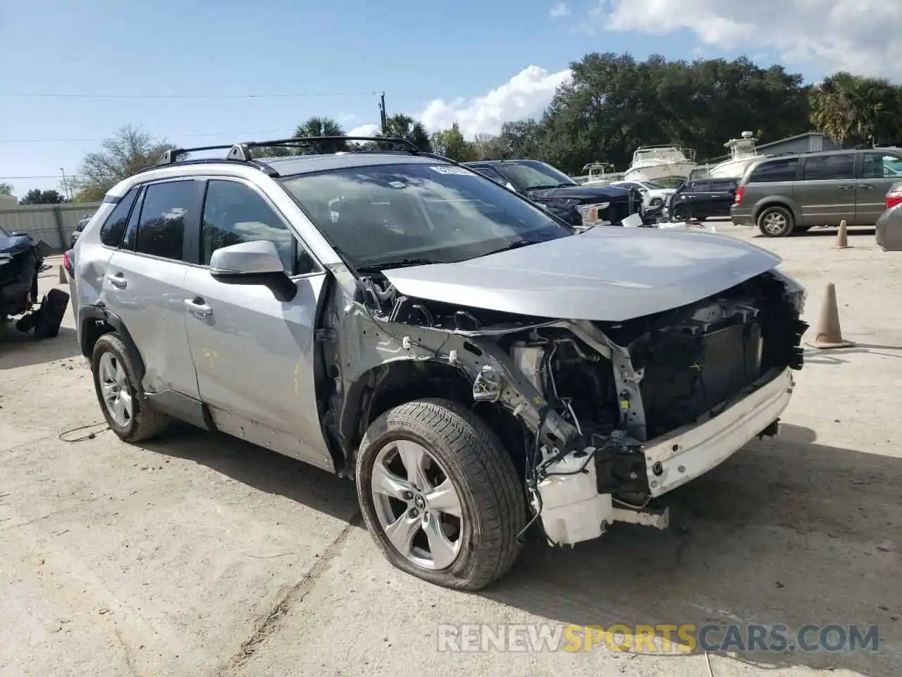 1 Photograph of a damaged car JTMW1RFV7KD005089 TOYOTA RAV4 2019