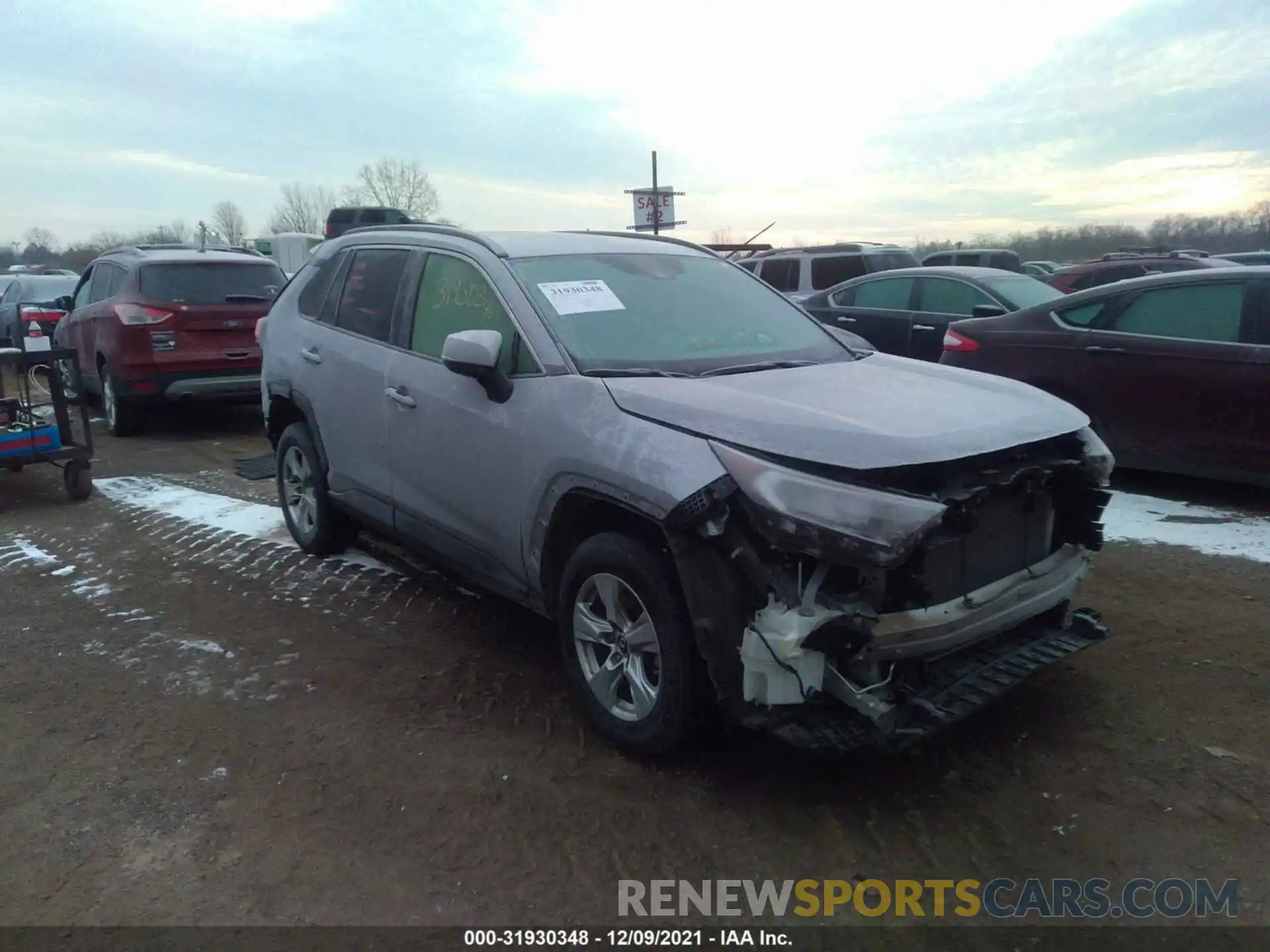 1 Photograph of a damaged car JTMW1RFV7KD010678 TOYOTA RAV4 2019