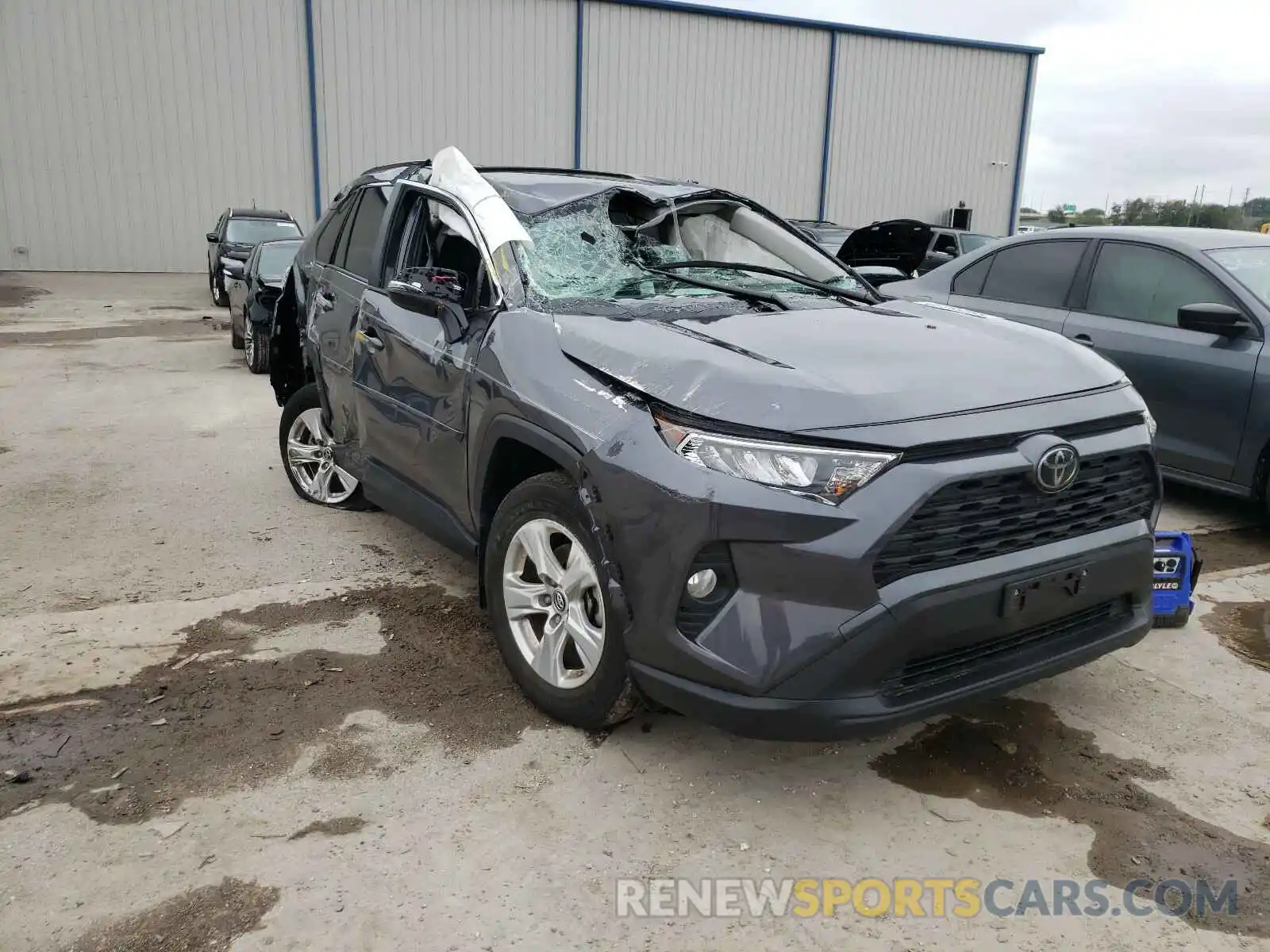 1 Photograph of a damaged car JTMW1RFV7KD015086 TOYOTA RAV4 2019