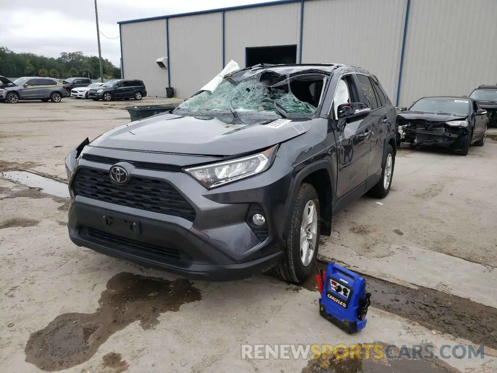 2 Photograph of a damaged car JTMW1RFV7KD015086 TOYOTA RAV4 2019