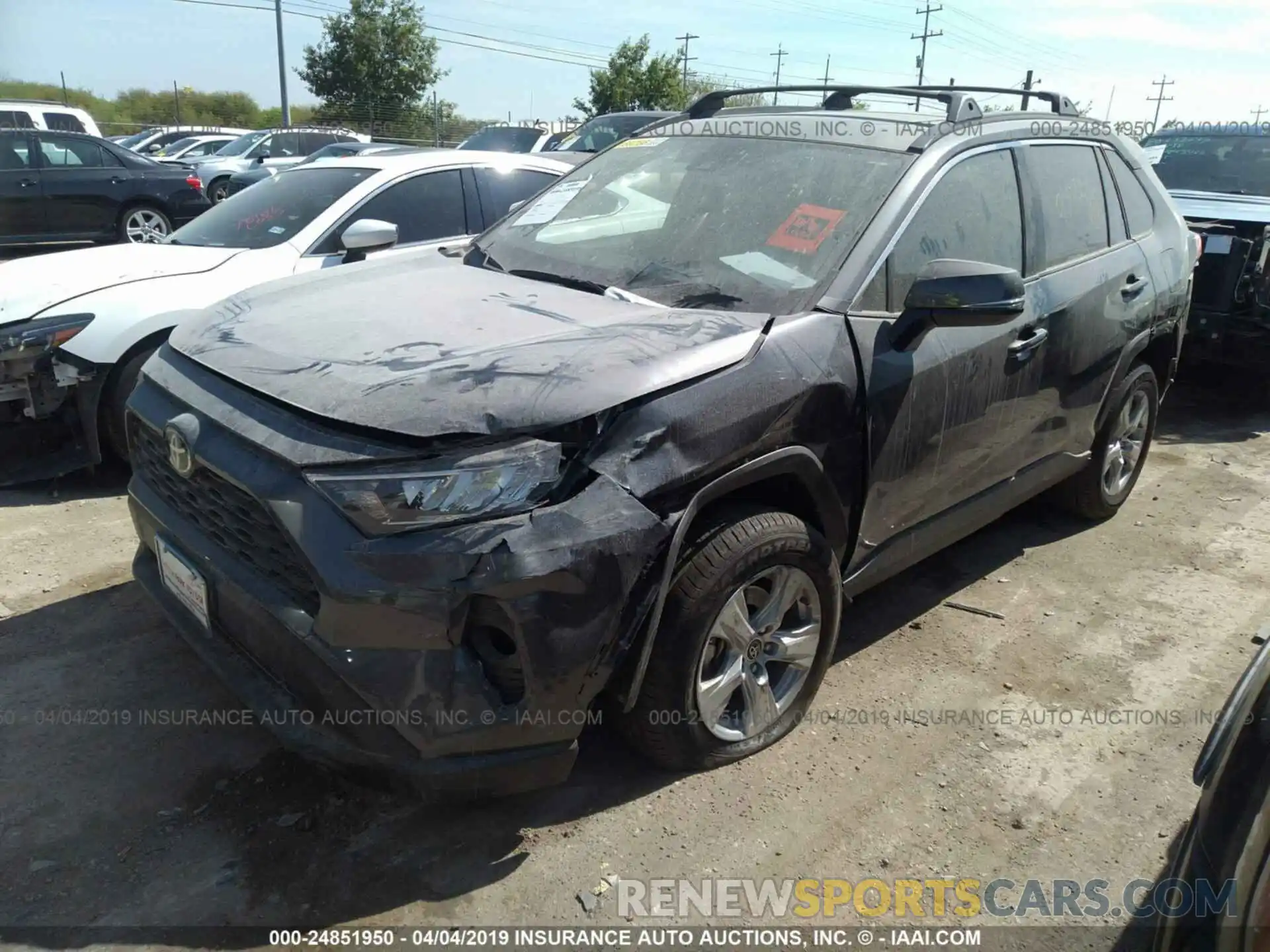 2 Photograph of a damaged car JTMW1RFV7KD015721 TOYOTA RAV4 2019