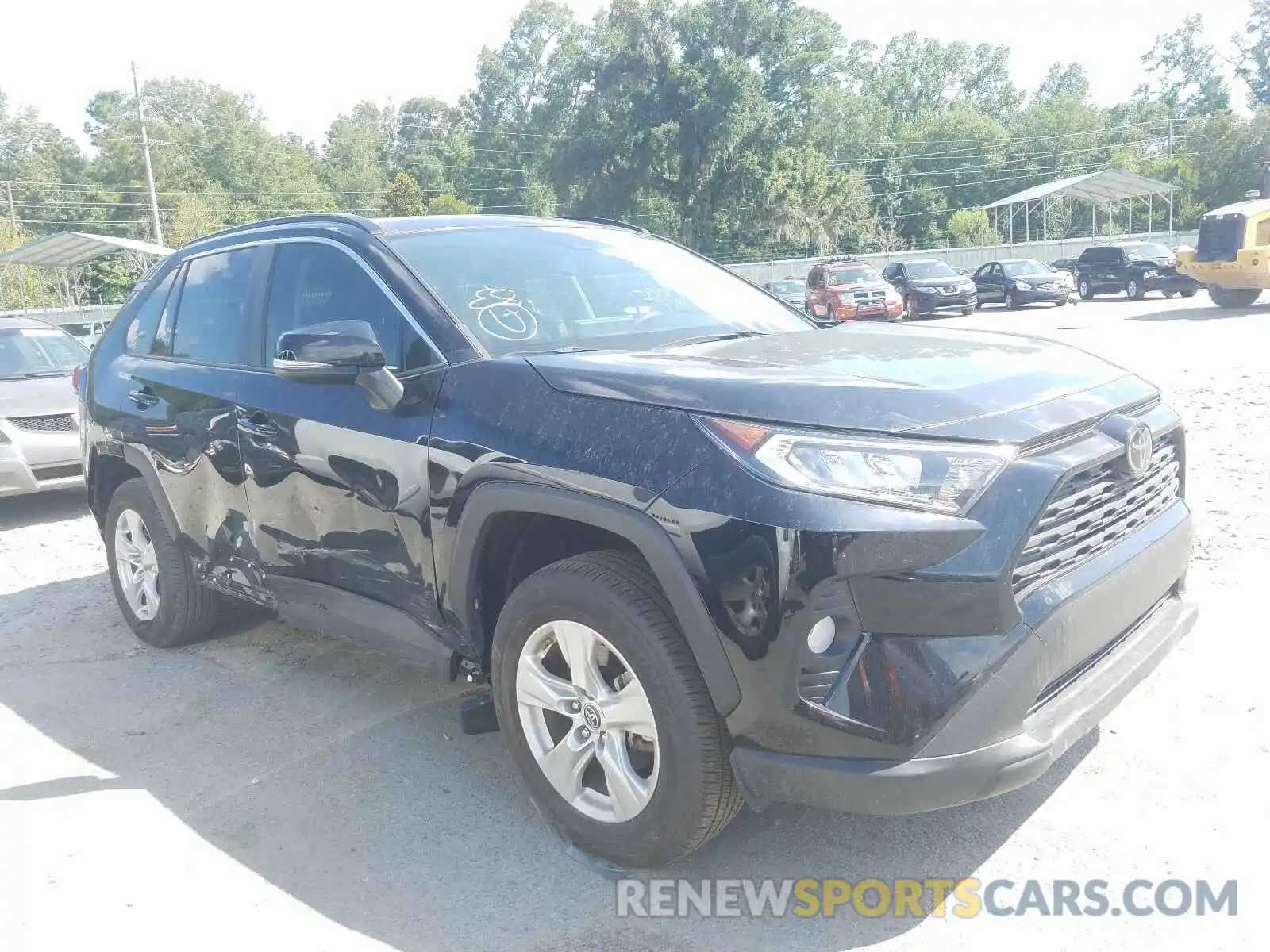 1 Photograph of a damaged car JTMW1RFV7KD021647 TOYOTA RAV4 2019