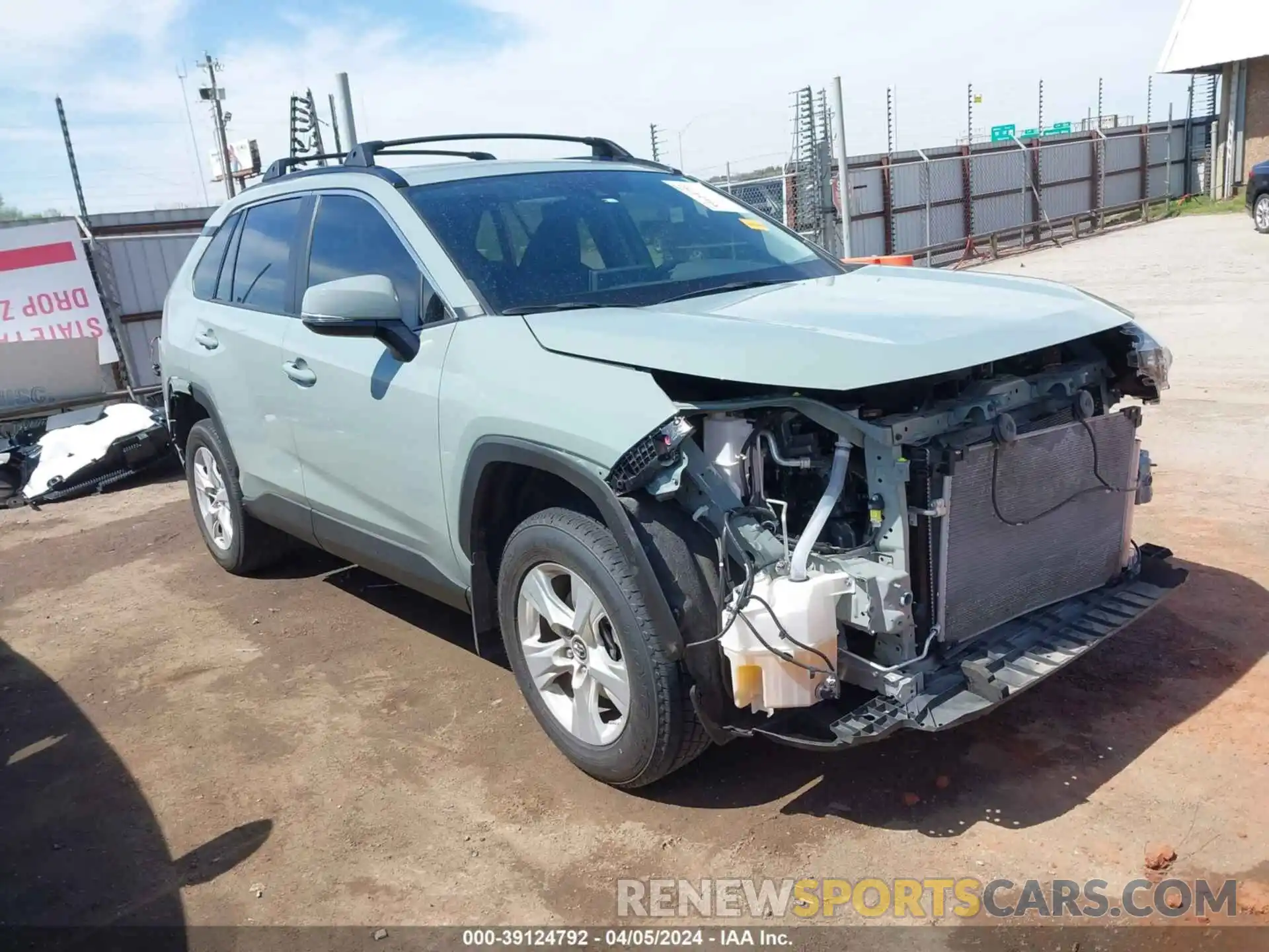 1 Photograph of a damaged car JTMW1RFV7KD023690 TOYOTA RAV4 2019
