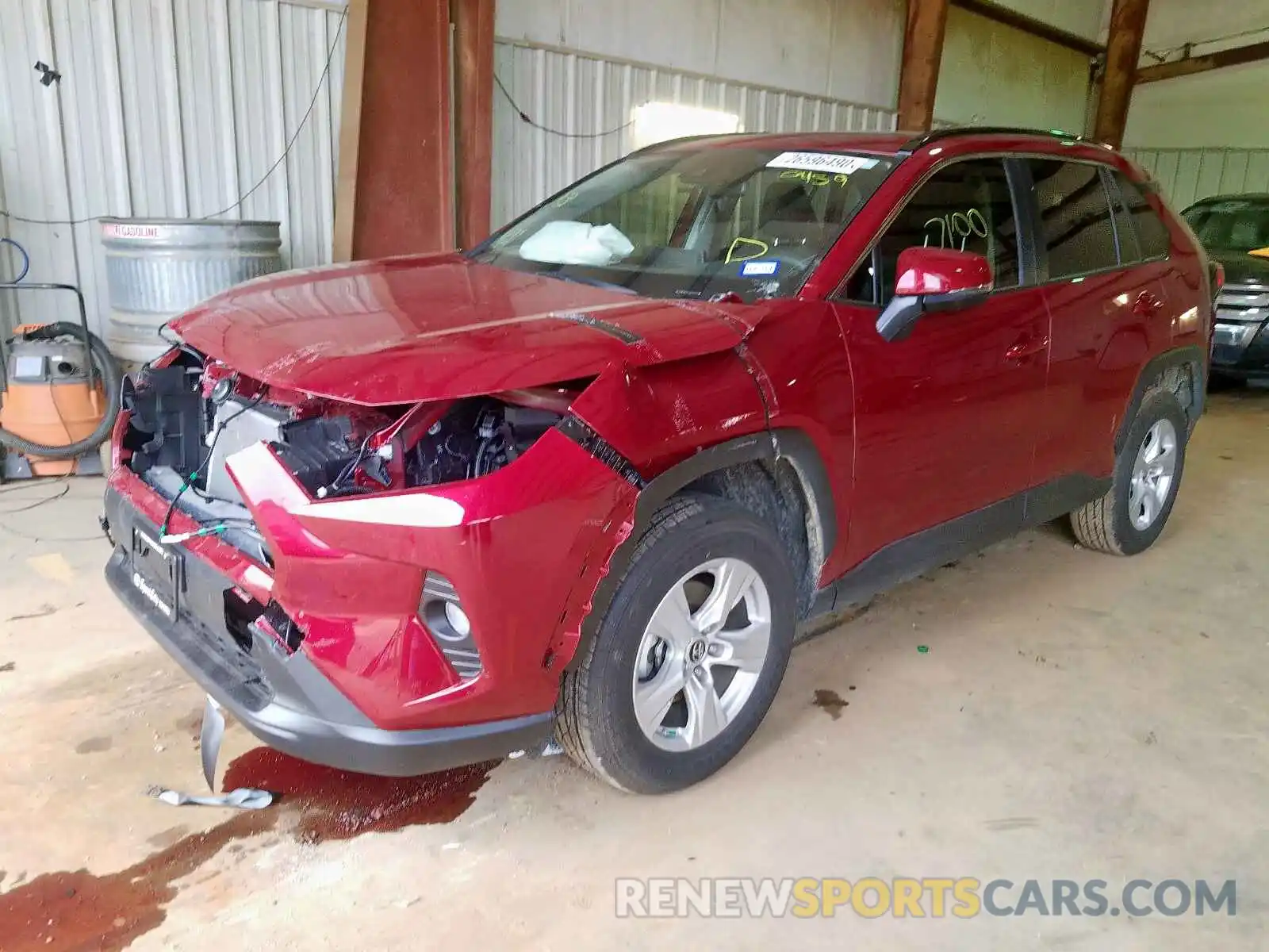 2 Photograph of a damaged car JTMW1RFV7KD030459 TOYOTA RAV4 2019