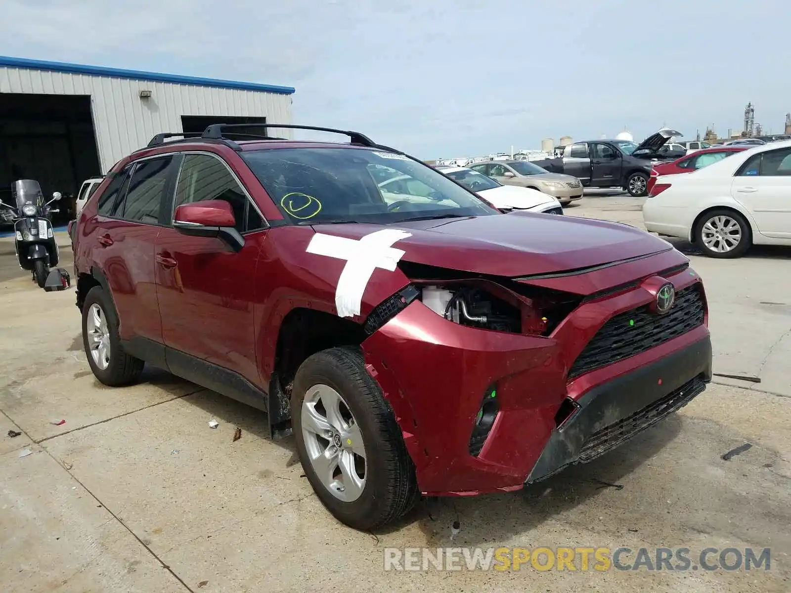 1 Photograph of a damaged car JTMW1RFV7KD035841 TOYOTA RAV4 2019