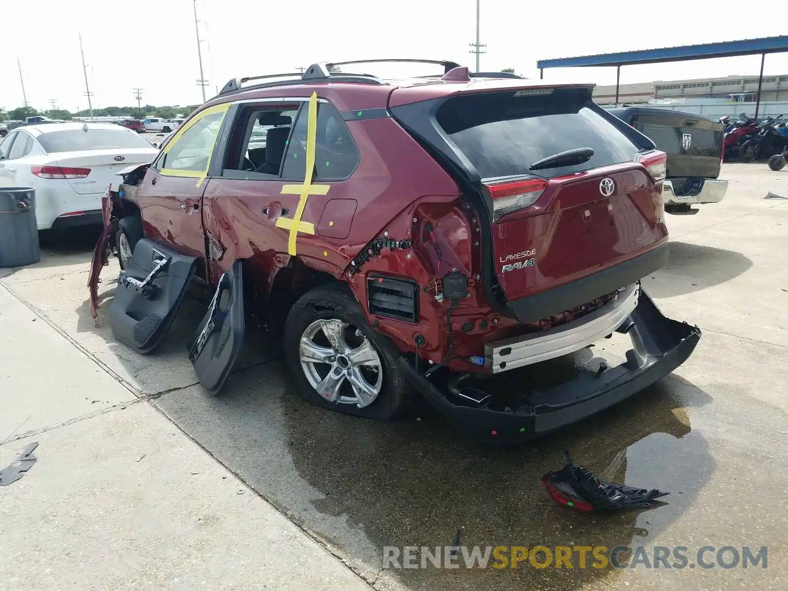 3 Photograph of a damaged car JTMW1RFV7KD035841 TOYOTA RAV4 2019