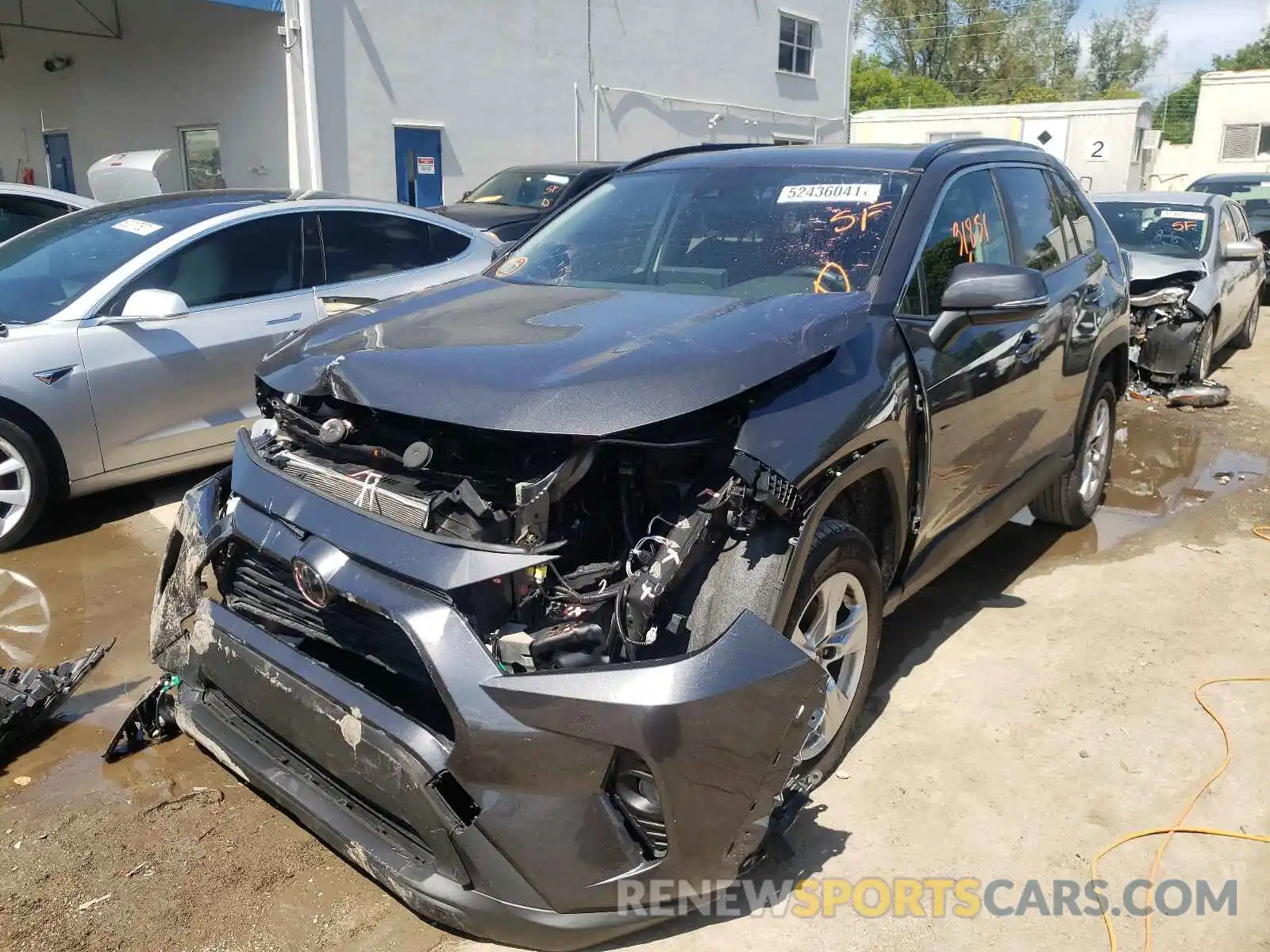 2 Photograph of a damaged car JTMW1RFV7KD038609 TOYOTA RAV4 2019