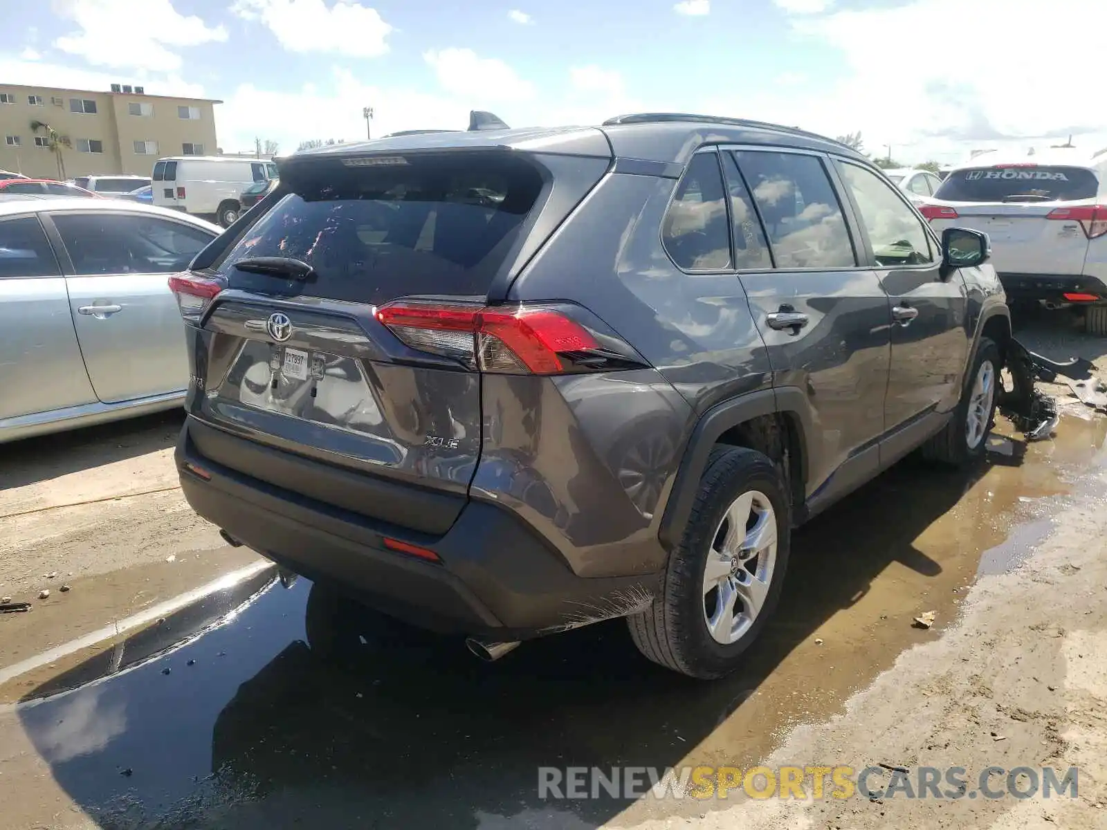 4 Photograph of a damaged car JTMW1RFV7KD038609 TOYOTA RAV4 2019