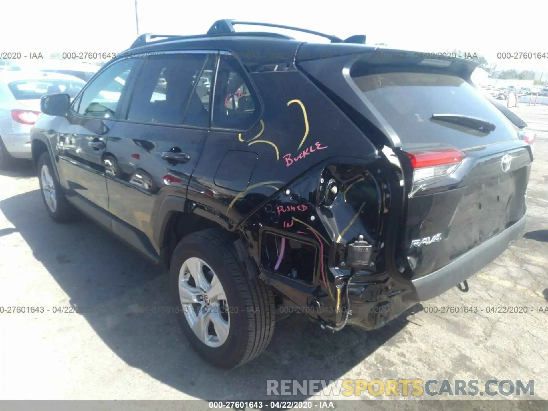 3 Photograph of a damaged car JTMW1RFV7KD038710 TOYOTA RAV4 2019