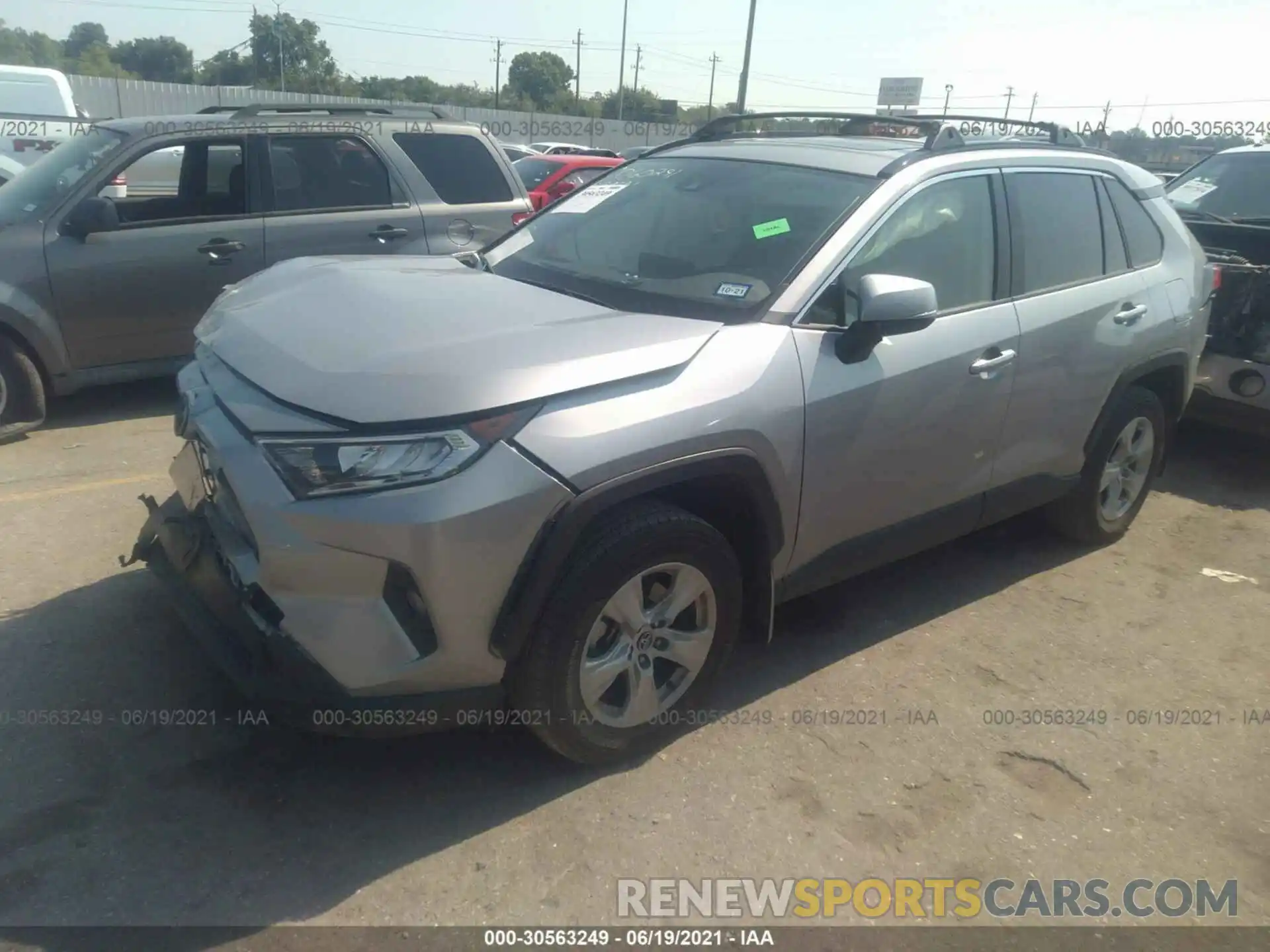 2 Photograph of a damaged car JTMW1RFV7KD502109 TOYOTA RAV4 2019