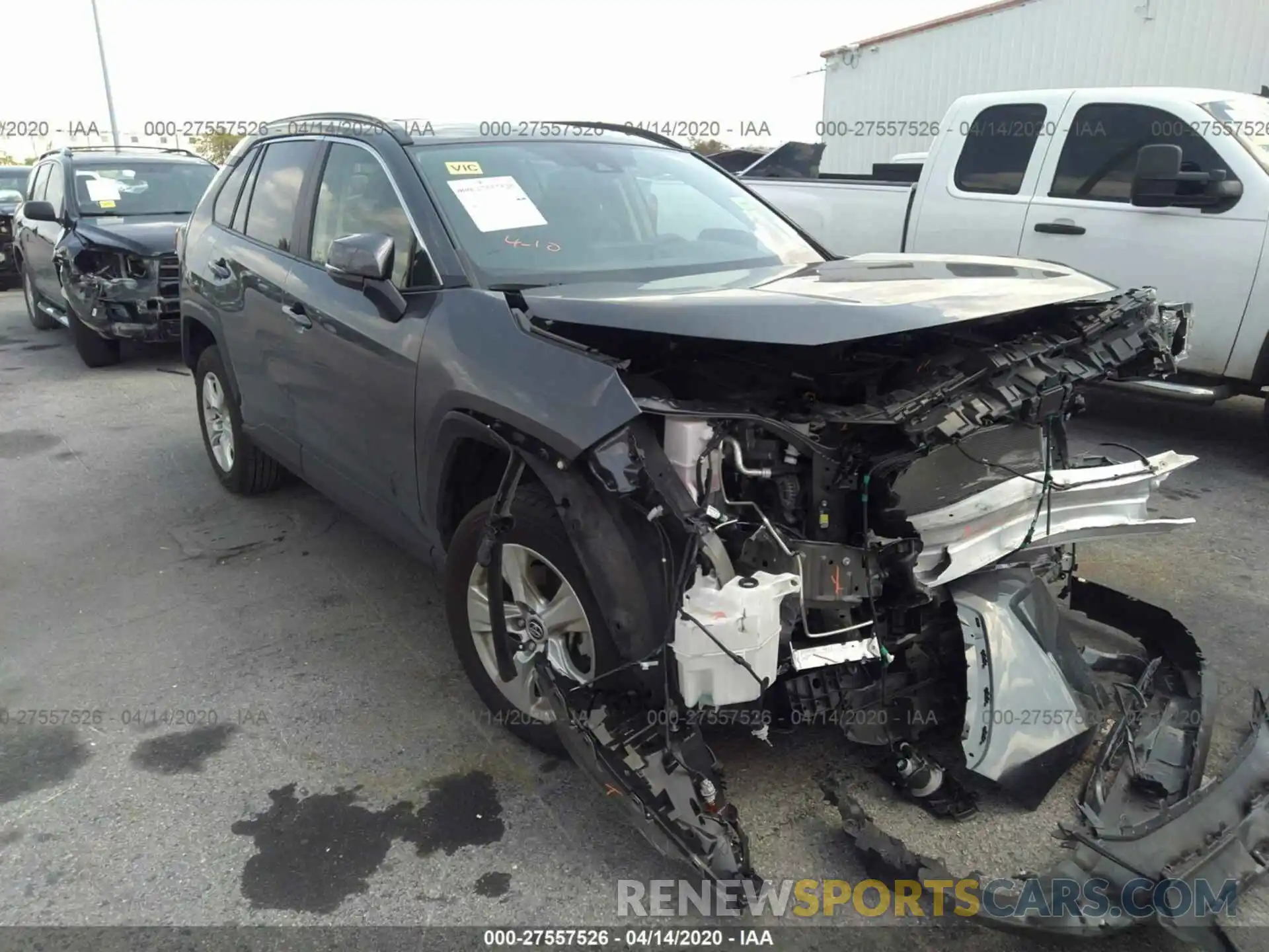 1 Photograph of a damaged car JTMW1RFV7KD505690 TOYOTA RAV4 2019