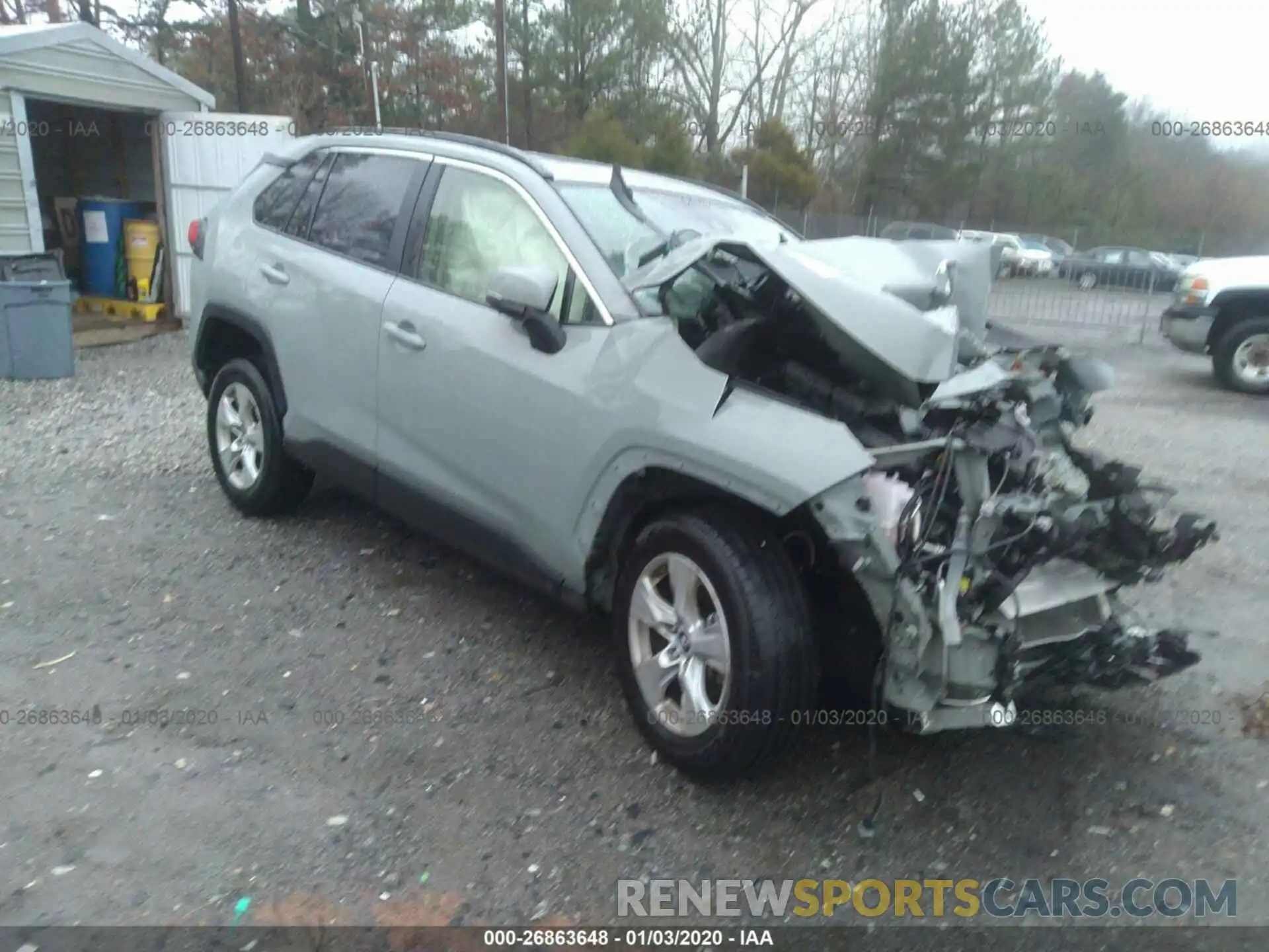 1 Photograph of a damaged car JTMW1RFV7KD508993 TOYOTA RAV4 2019