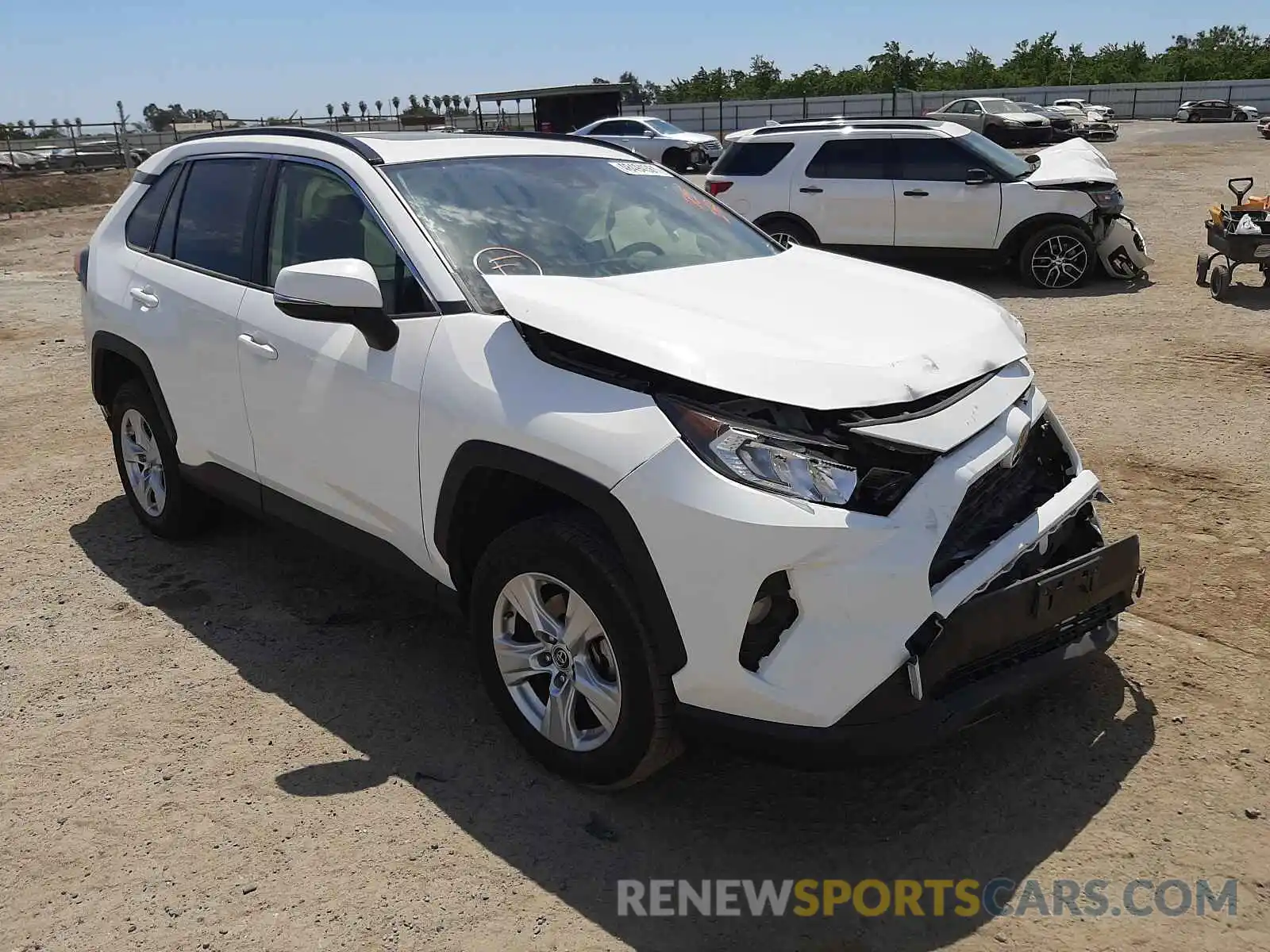 1 Photograph of a damaged car JTMW1RFV7KD515717 TOYOTA RAV4 2019