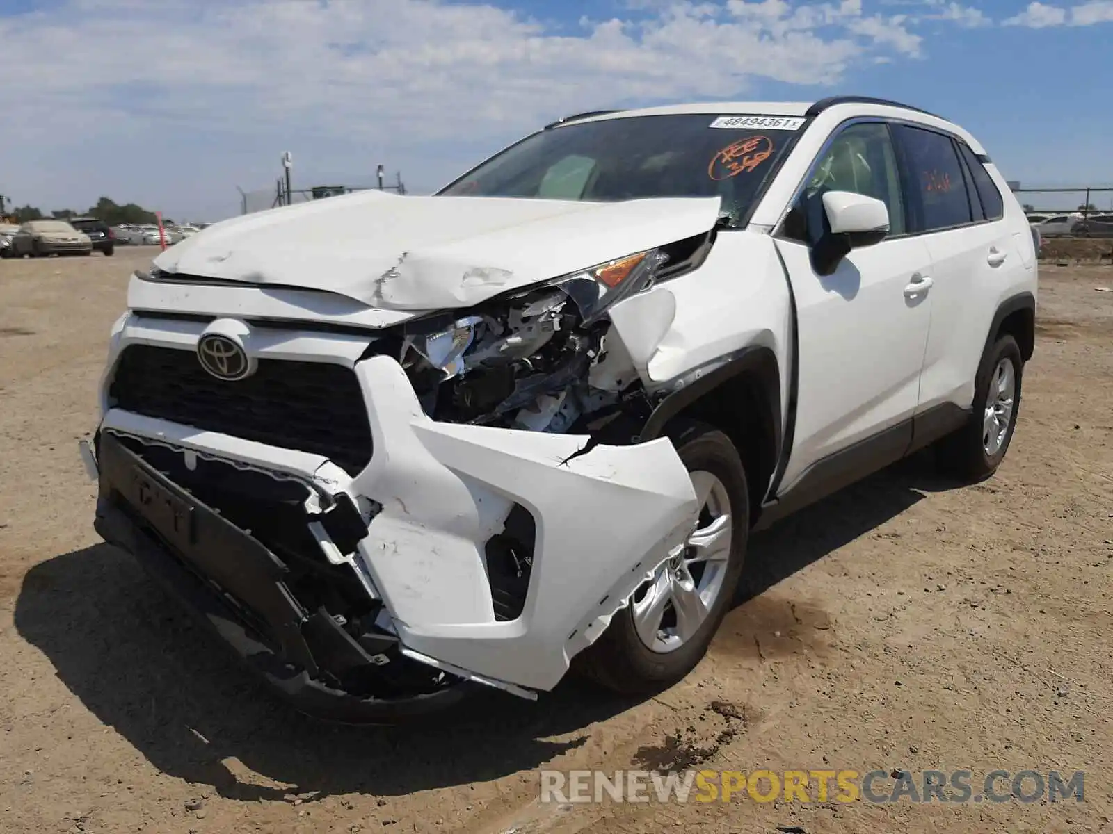 2 Photograph of a damaged car JTMW1RFV7KD515717 TOYOTA RAV4 2019