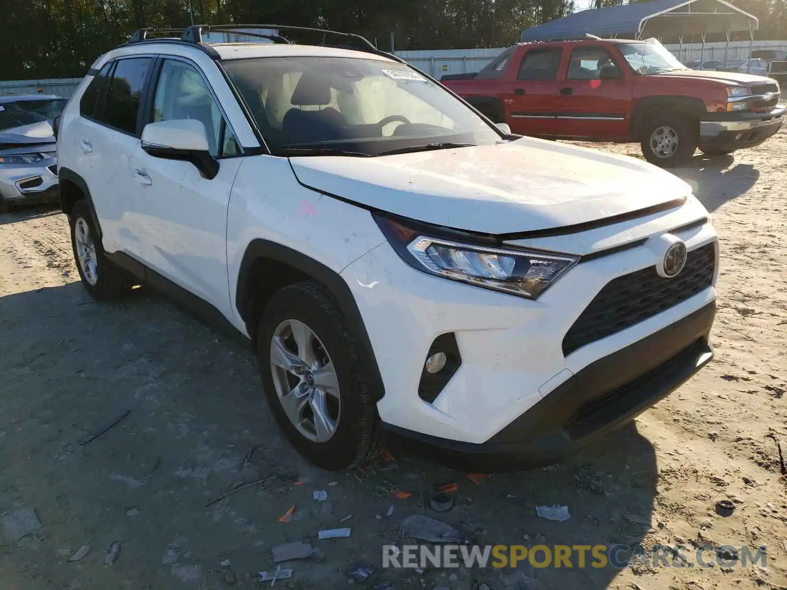 1 Photograph of a damaged car JTMW1RFV7KJ003022 TOYOTA RAV4 2019