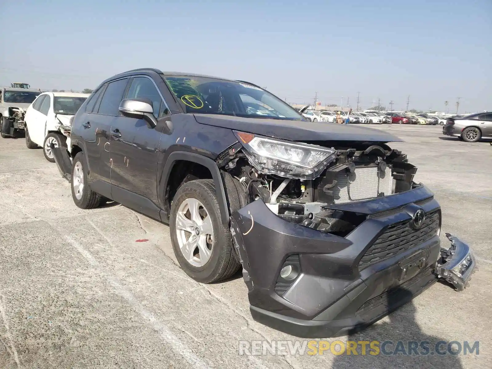 1 Photograph of a damaged car JTMW1RFV7KJ012030 TOYOTA RAV4 2019