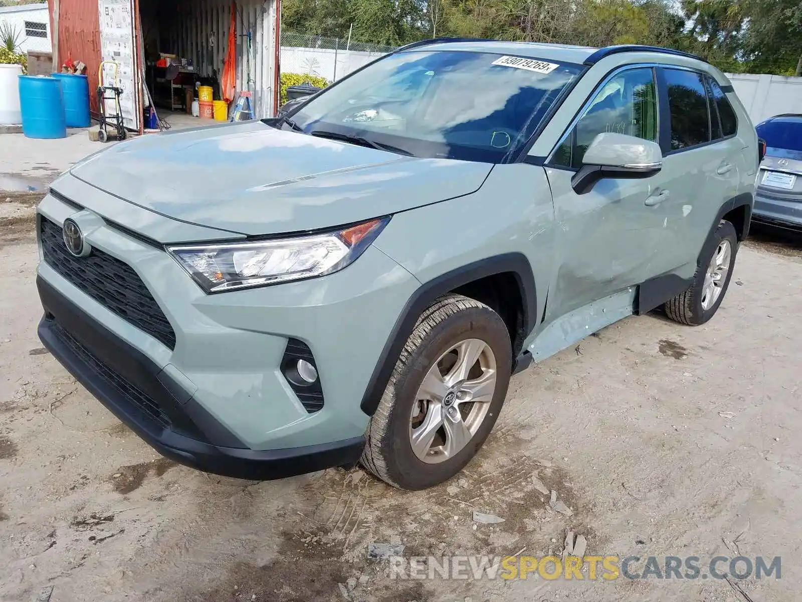 2 Photograph of a damaged car JTMW1RFV7KJ014201 TOYOTA RAV4 2019