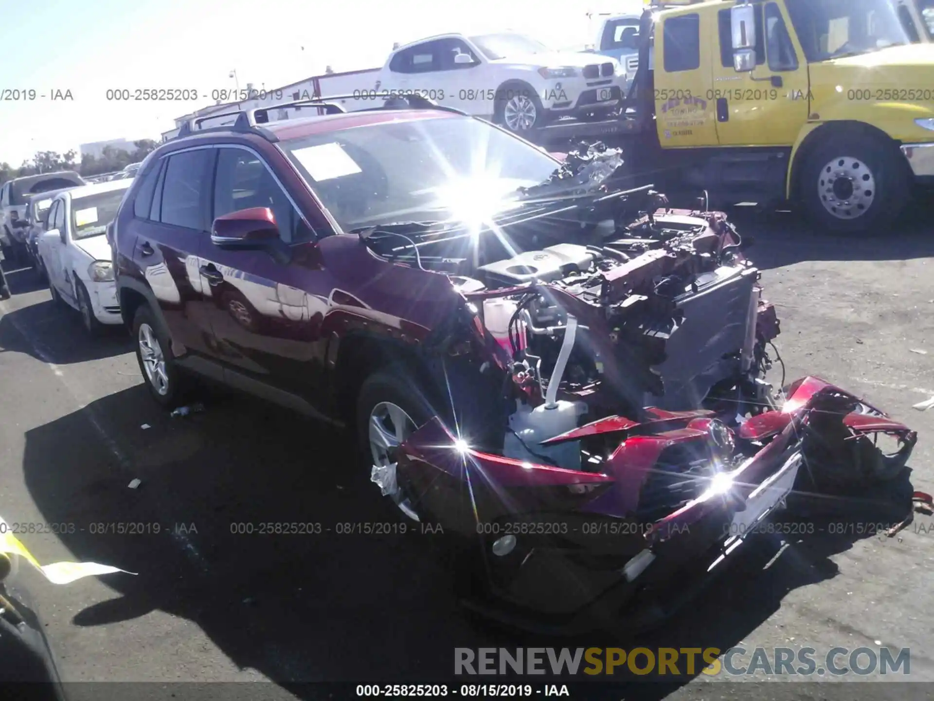 1 Photograph of a damaged car JTMW1RFV8KD005778 TOYOTA RAV4 2019