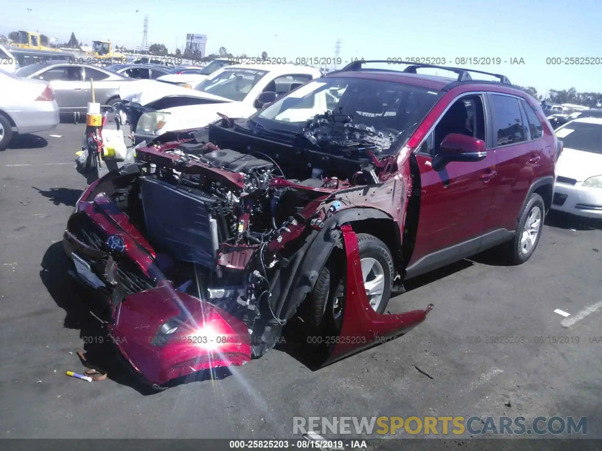 2 Photograph of a damaged car JTMW1RFV8KD005778 TOYOTA RAV4 2019