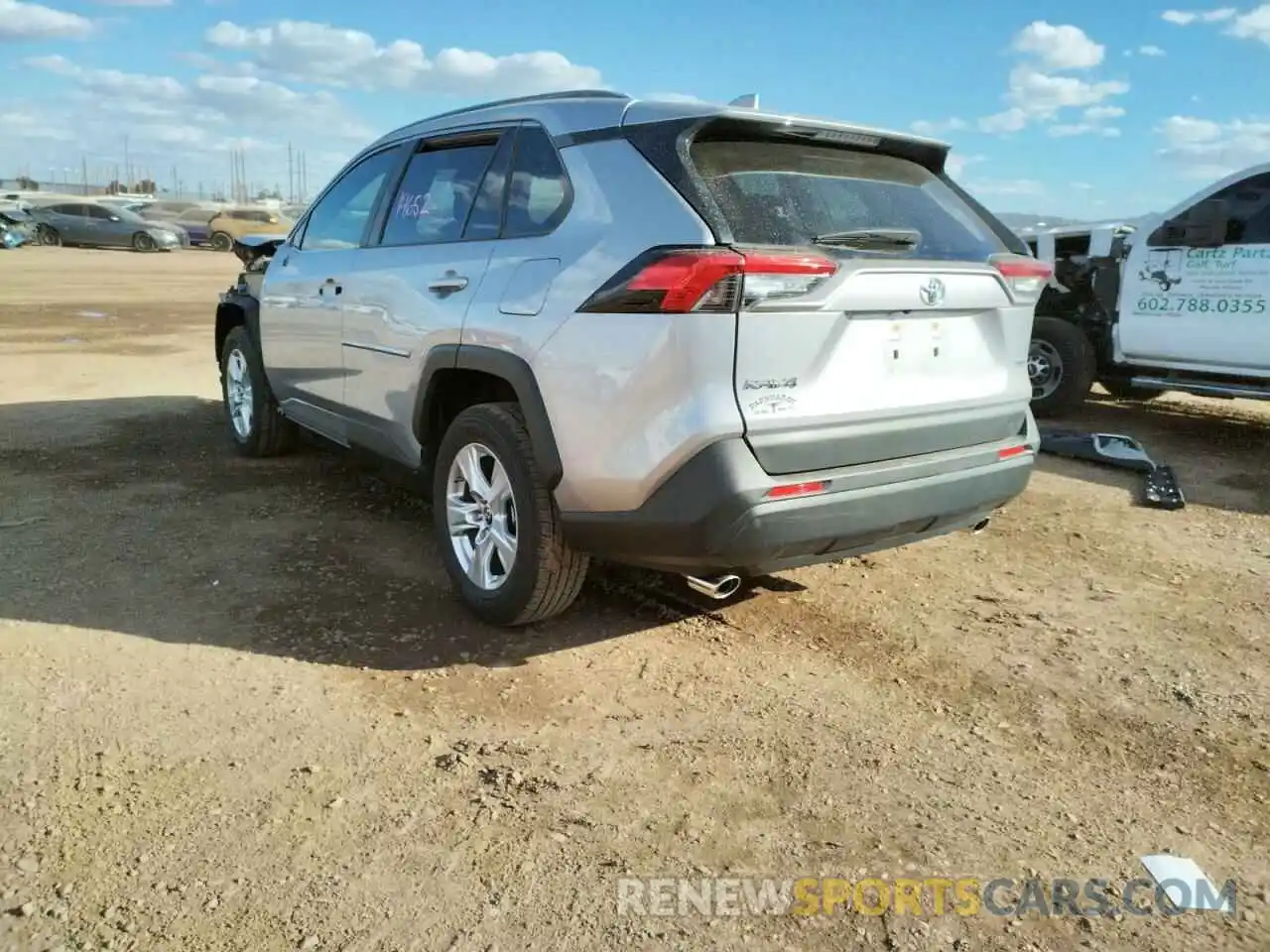 3 Фотография поврежденного автомобиля JTMW1RFV8KD008227 TOYOTA RAV4 2019