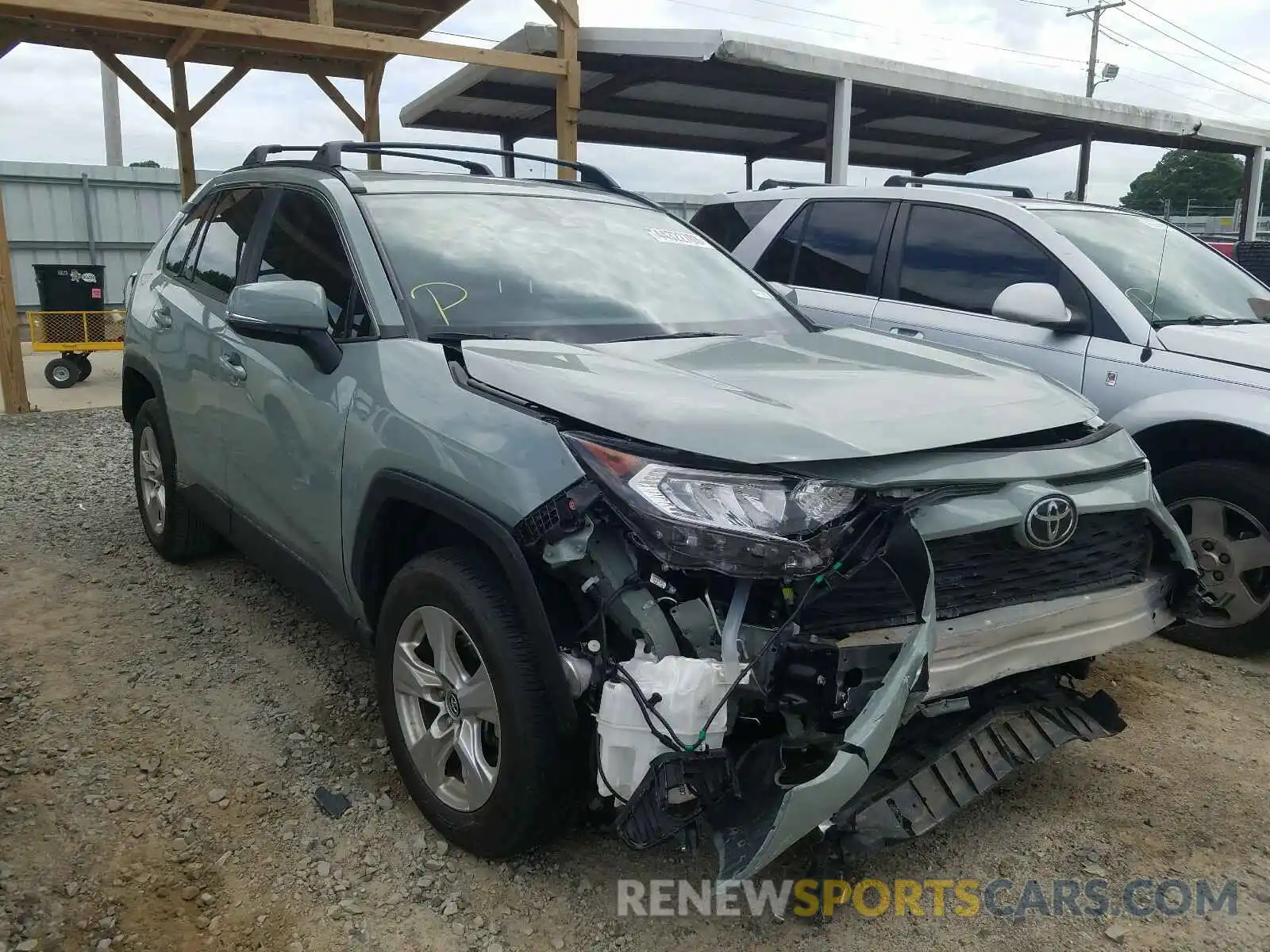 1 Photograph of a damaged car JTMW1RFV8KD008339 TOYOTA RAV4 2019