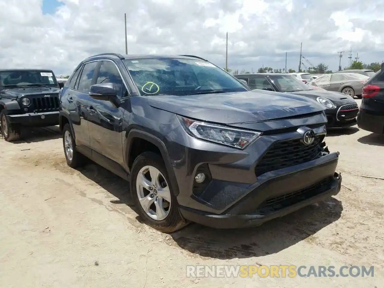 1 Photograph of a damaged car JTMW1RFV8KD009829 TOYOTA RAV4 2019