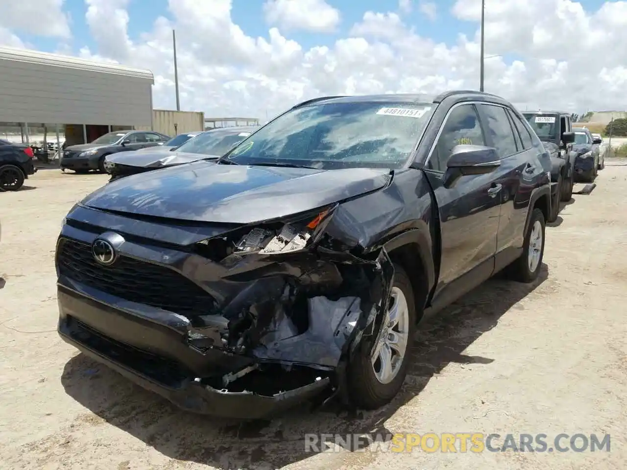 2 Photograph of a damaged car JTMW1RFV8KD009829 TOYOTA RAV4 2019