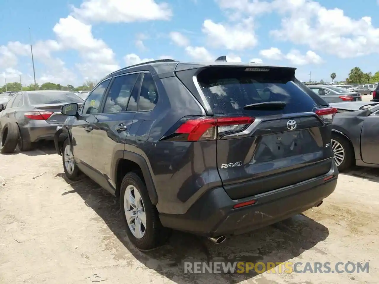 3 Photograph of a damaged car JTMW1RFV8KD009829 TOYOTA RAV4 2019