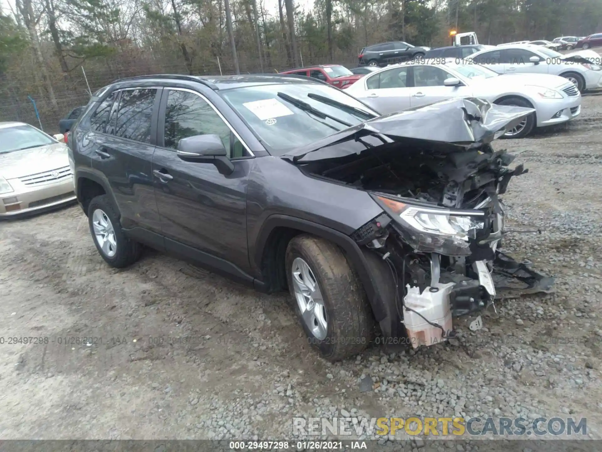 1 Photograph of a damaged car JTMW1RFV8KD011161 TOYOTA RAV4 2019