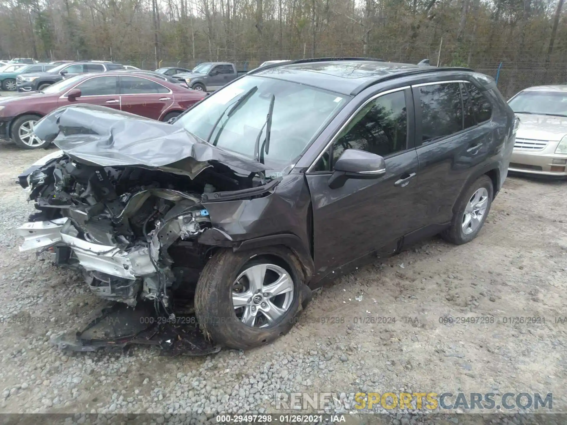 2 Photograph of a damaged car JTMW1RFV8KD011161 TOYOTA RAV4 2019