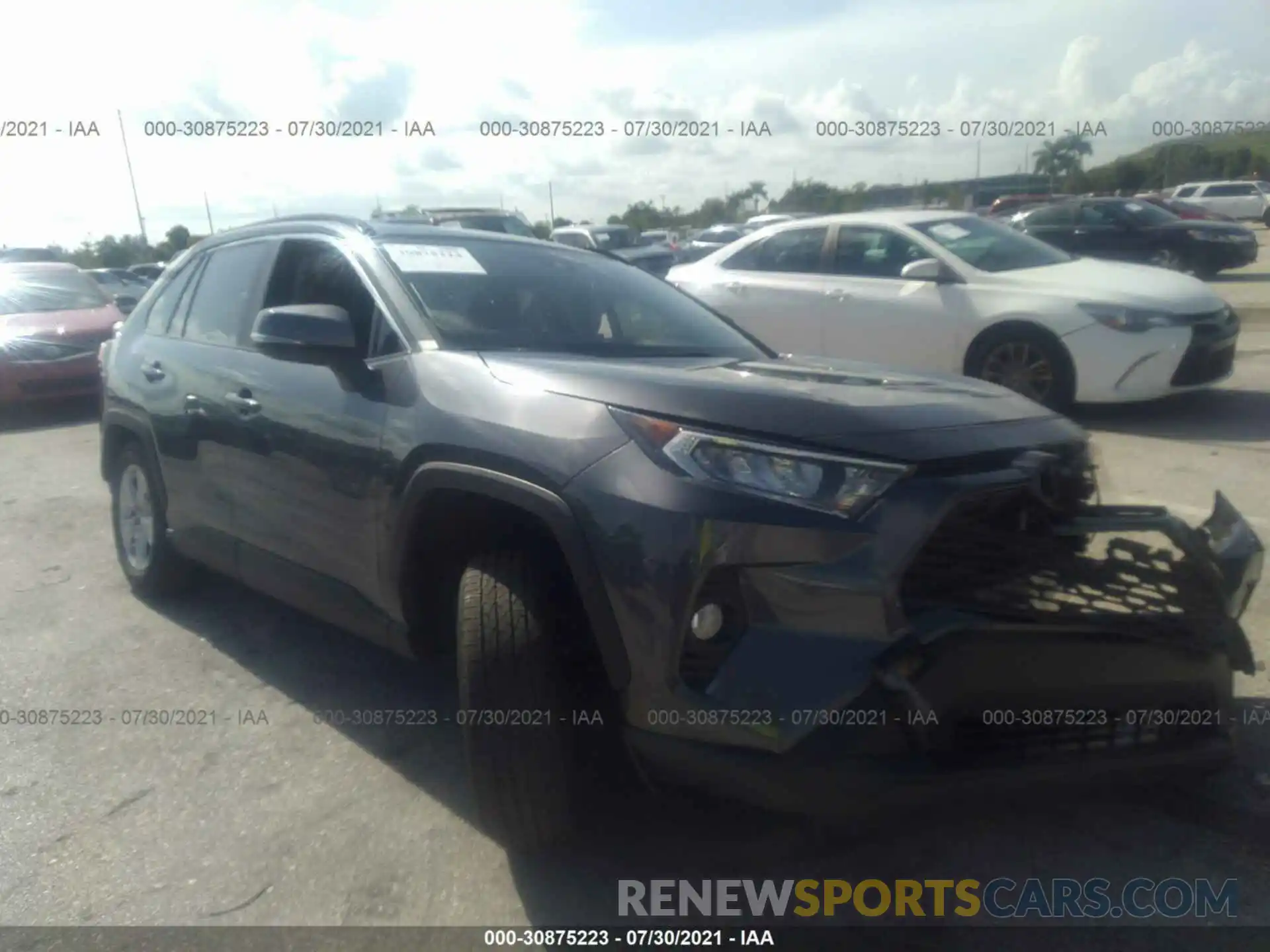 1 Photograph of a damaged car JTMW1RFV8KD011452 TOYOTA RAV4 2019