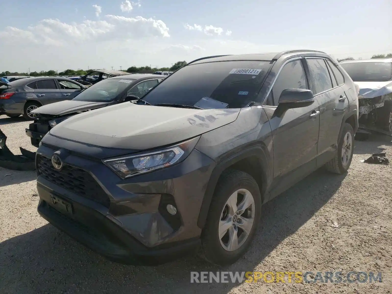 2 Photograph of a damaged car JTMW1RFV8KD011726 TOYOTA RAV4 2019