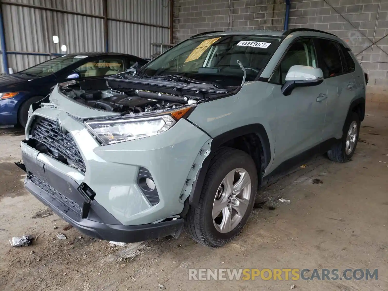 2 Фотография поврежденного автомобиля JTMW1RFV8KD012052 TOYOTA RAV4 2019