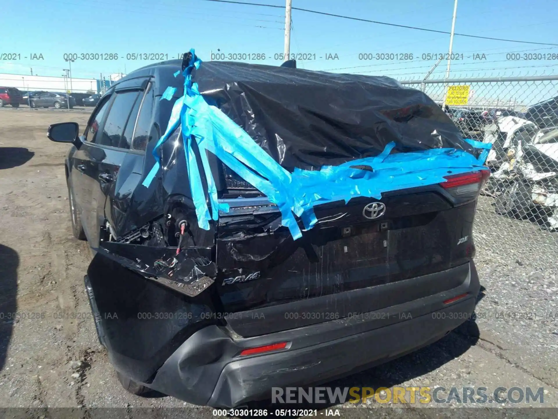 6 Фотография поврежденного автомобиля JTMW1RFV8KD012438 TOYOTA RAV4 2019