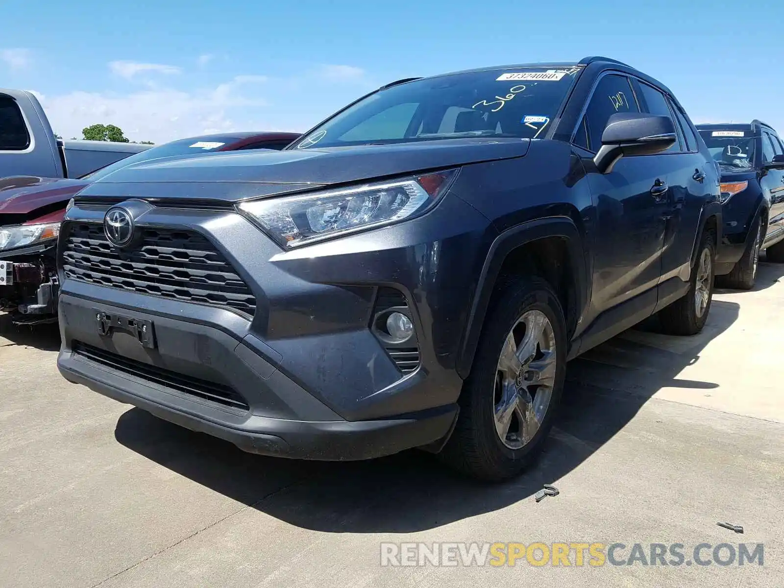 2 Photograph of a damaged car JTMW1RFV8KD012522 TOYOTA RAV4 2019